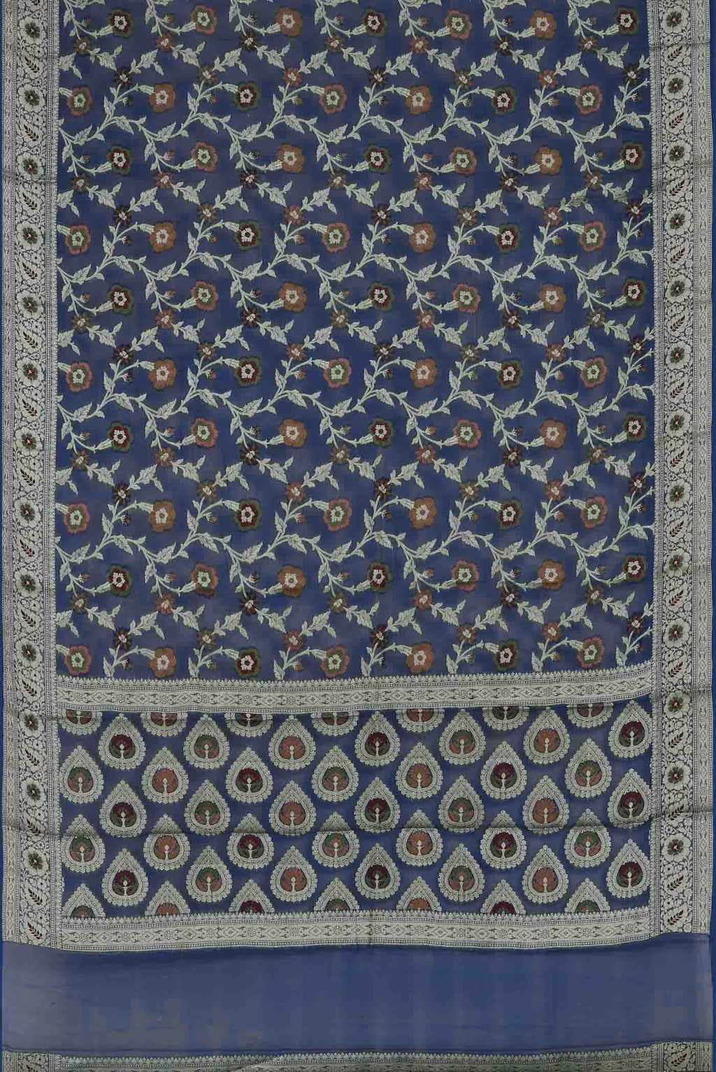 Blue Banarasi Georgette Saree