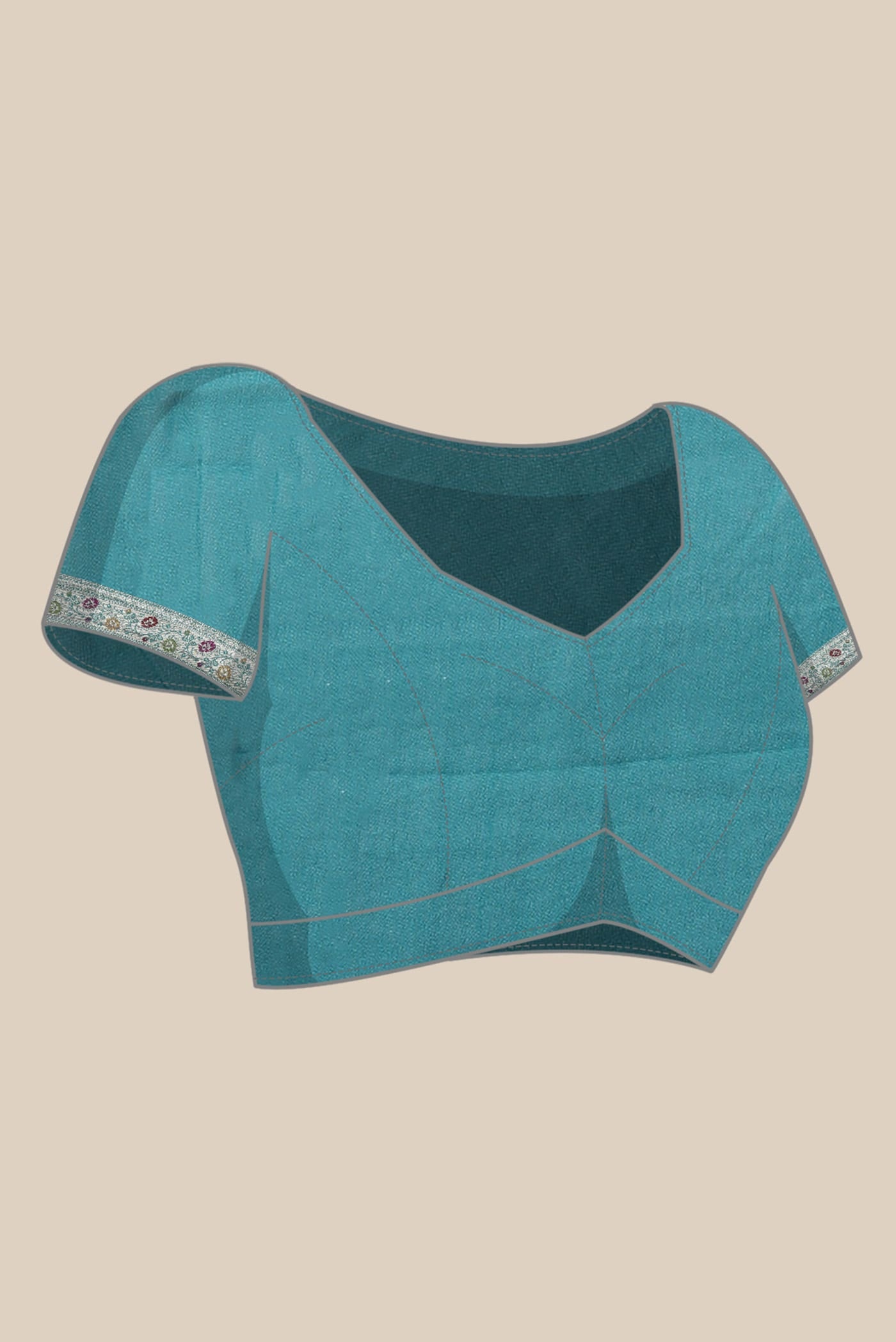 Blue Banarasi Georgette Saree