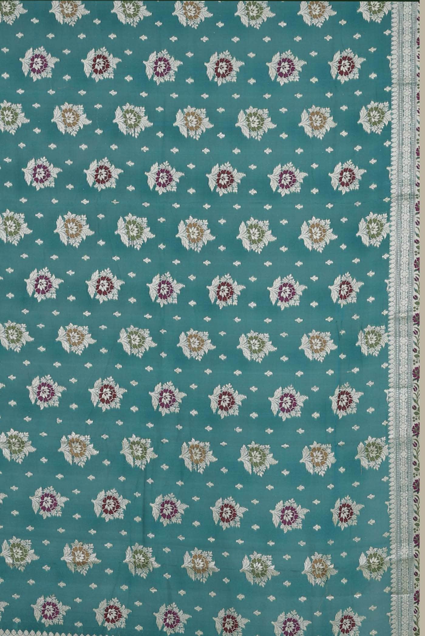 Blue Banarasi Georgette Saree