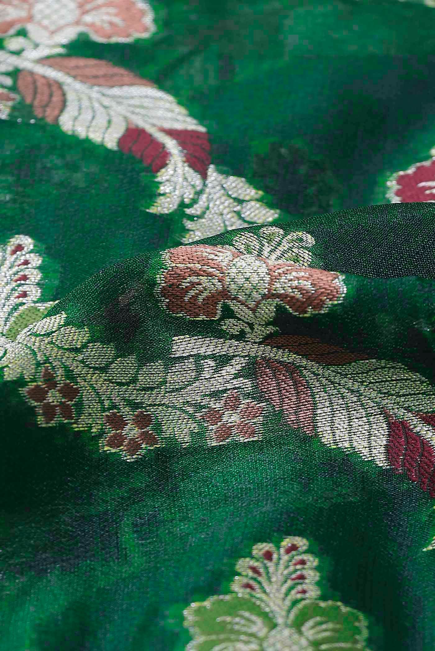 Green Banarasi Georgette Saree