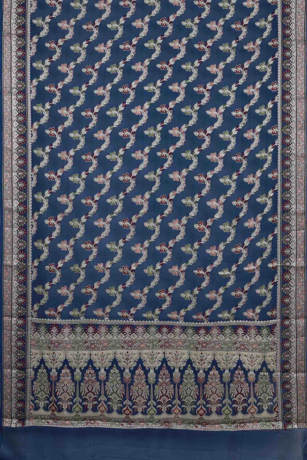 Blue Banarasi Georgette Saree