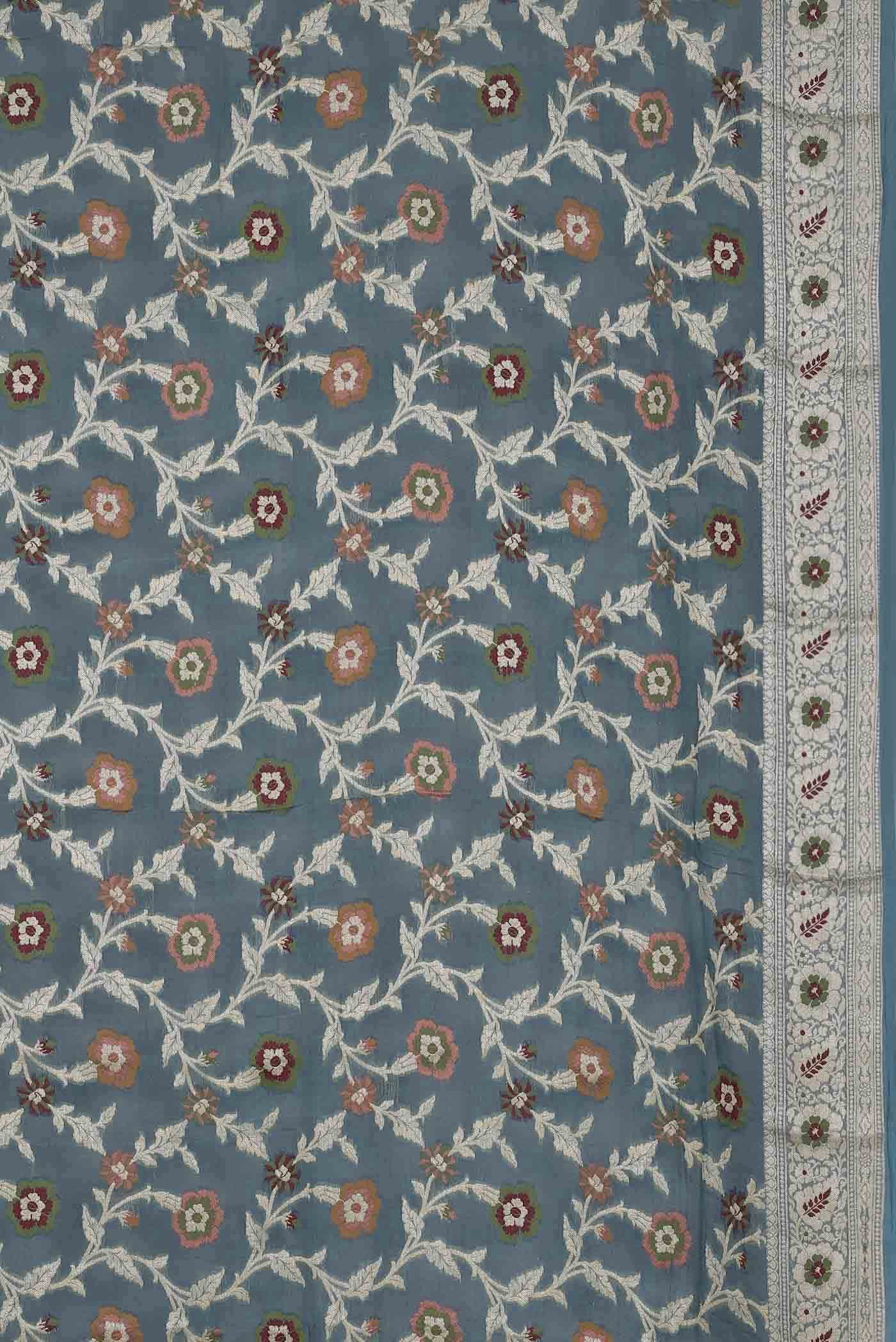 Blue Banarasi Georgette Saree