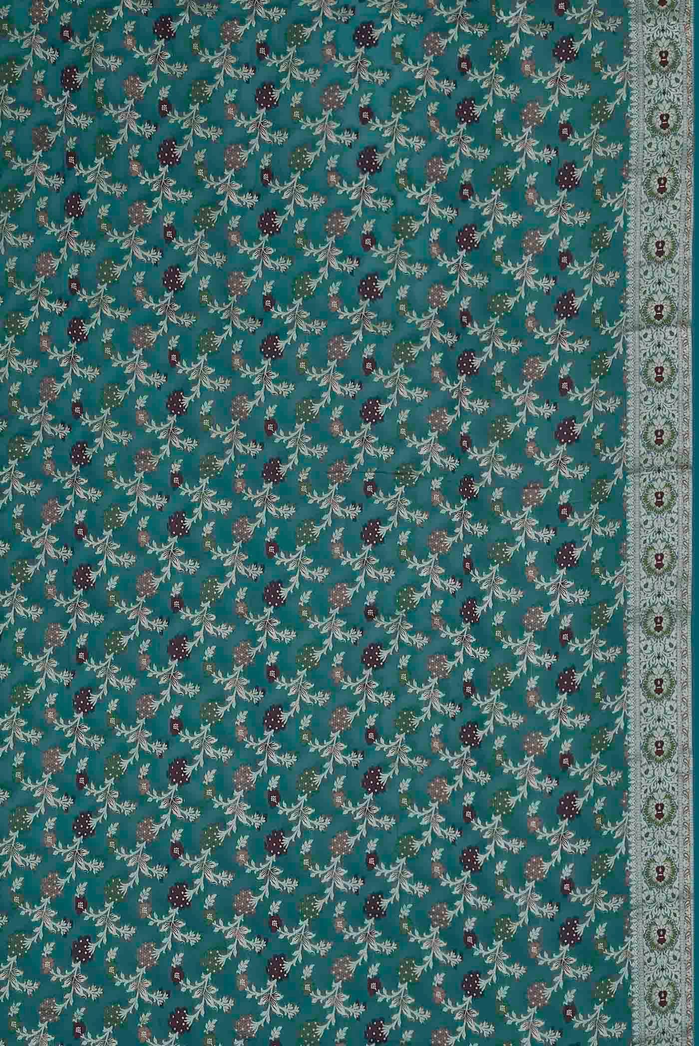 Blue Banarasi Georgette Saree