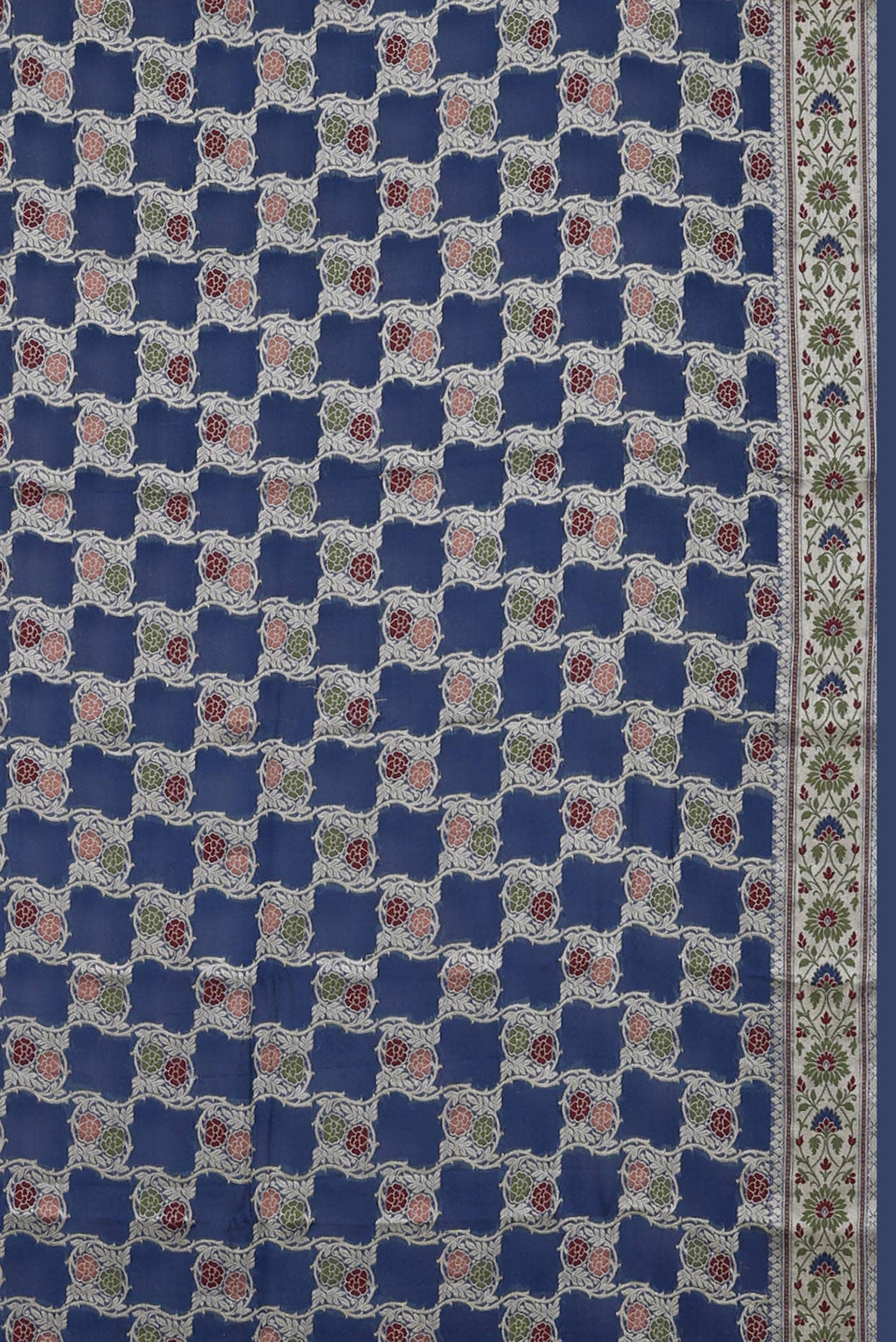 Blue Banarasi Georgette Saree