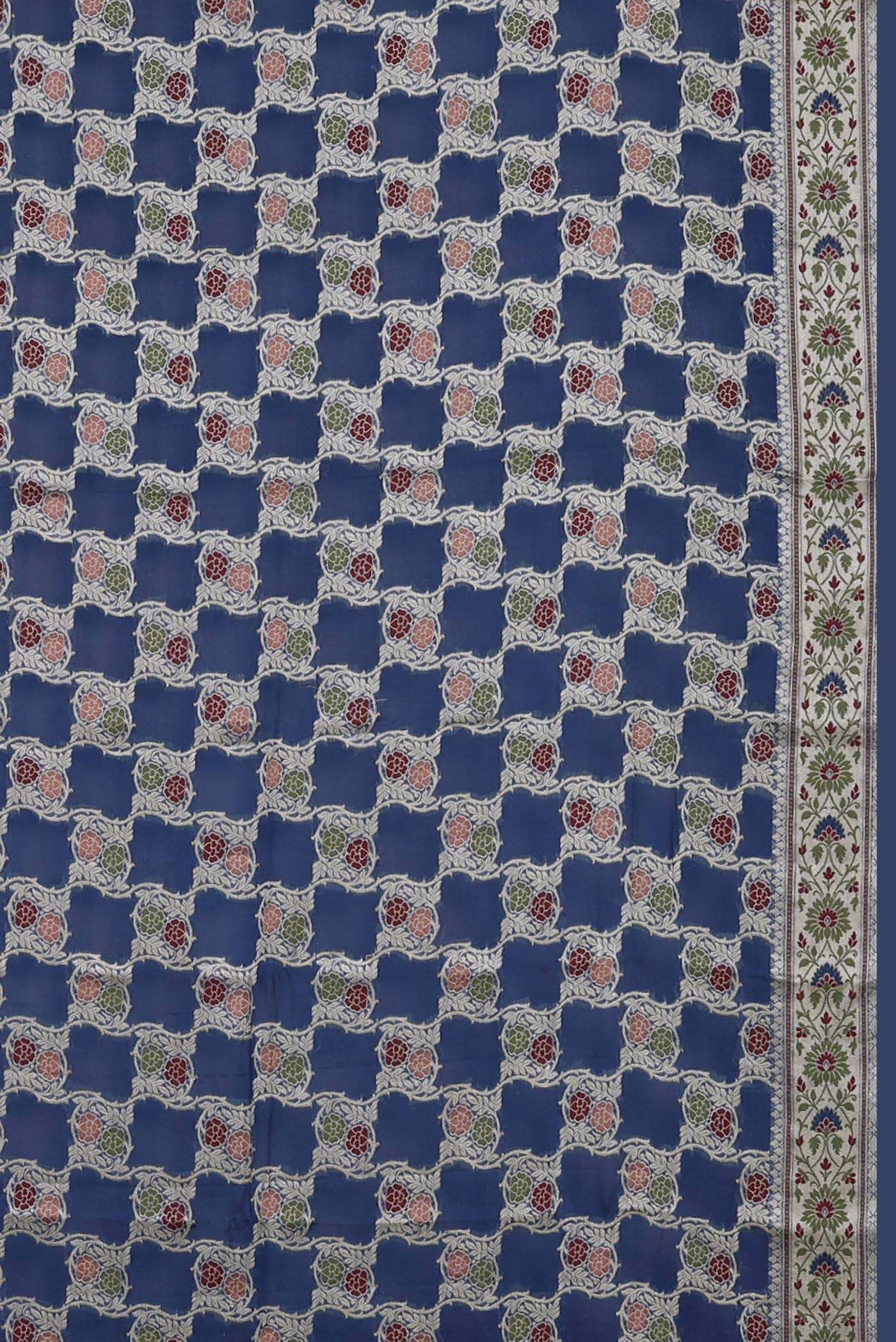 Blue Banarasi Georgette Saree