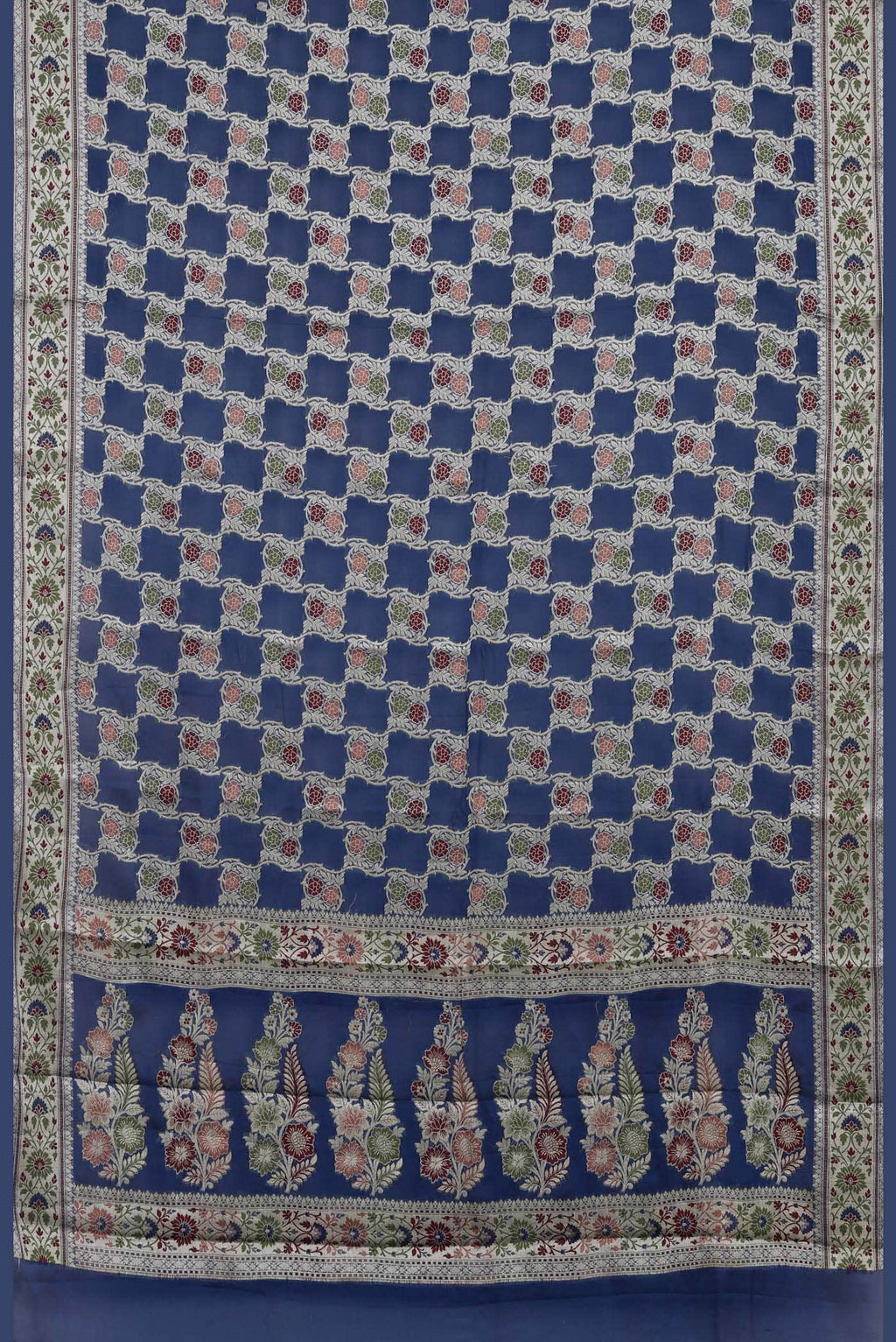 Blue Banarasi Georgette Saree