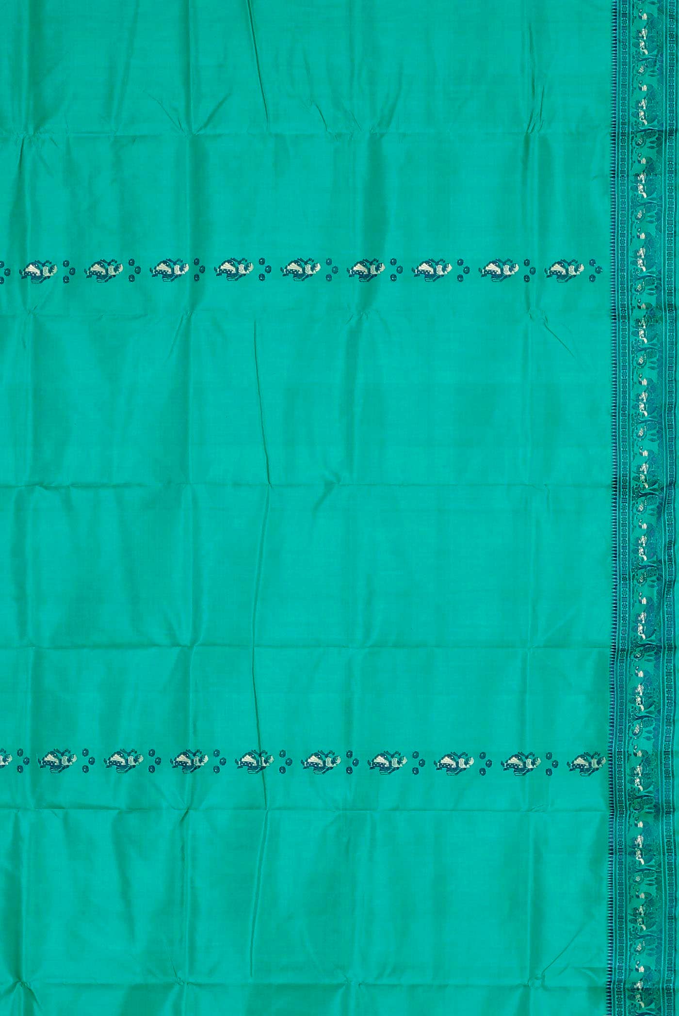Blue Baluchari Silk Saree