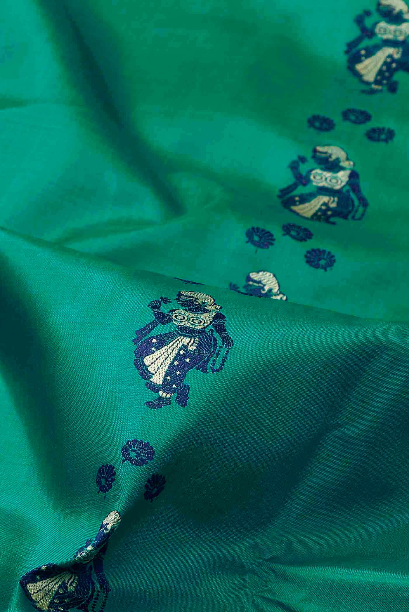Blue Baluchari Silk Saree