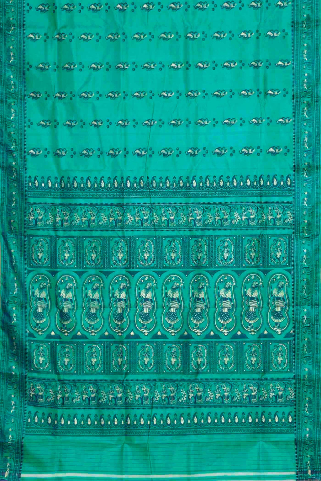Blue Baluchari Silk Saree