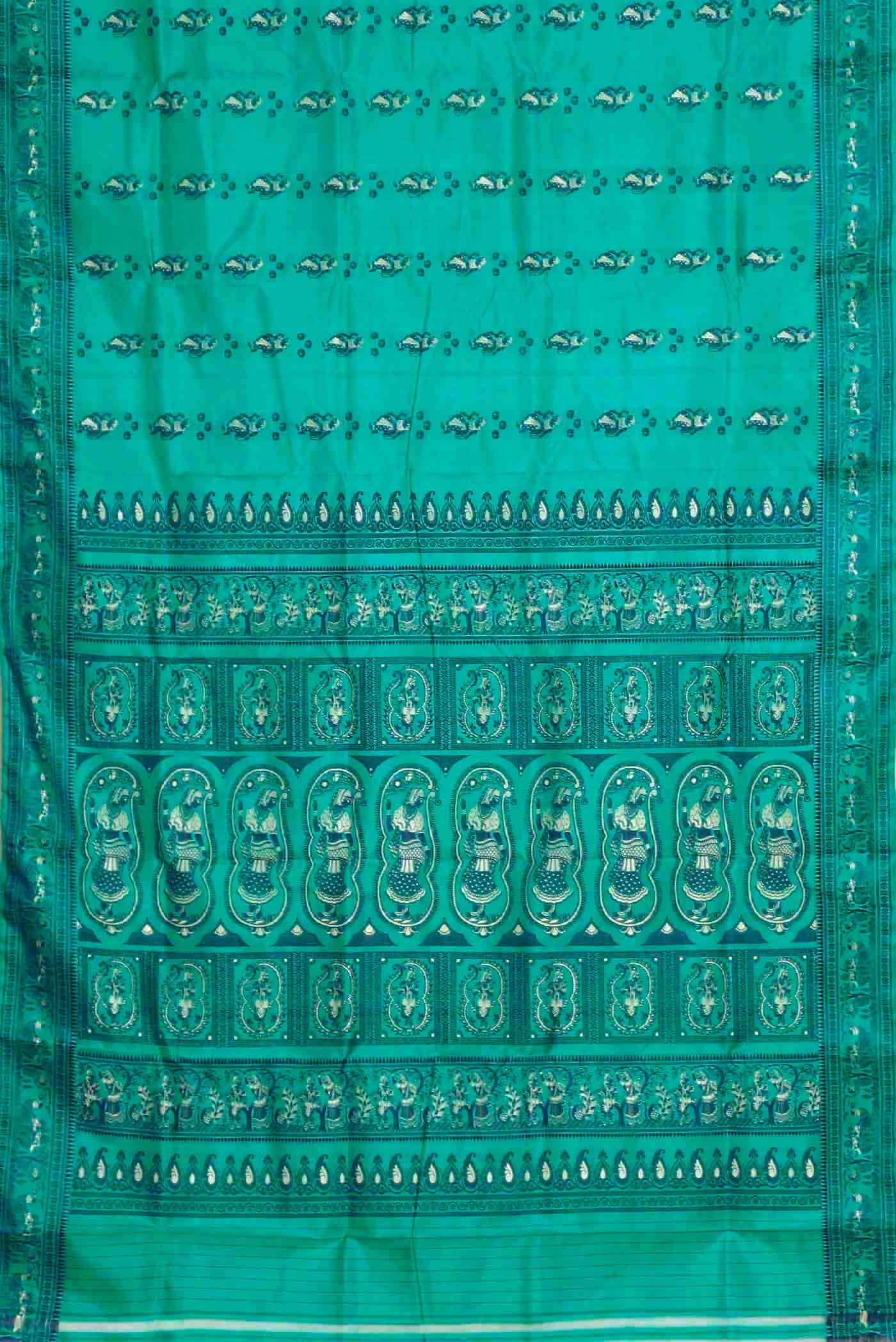 Blue Baluchari Silk Saree