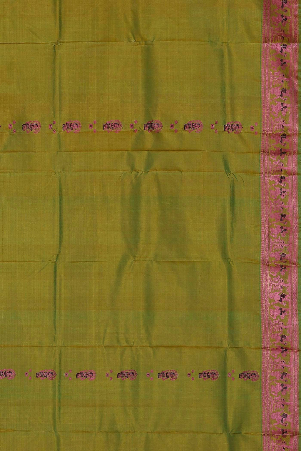 Green Baluchari Silk Saree
