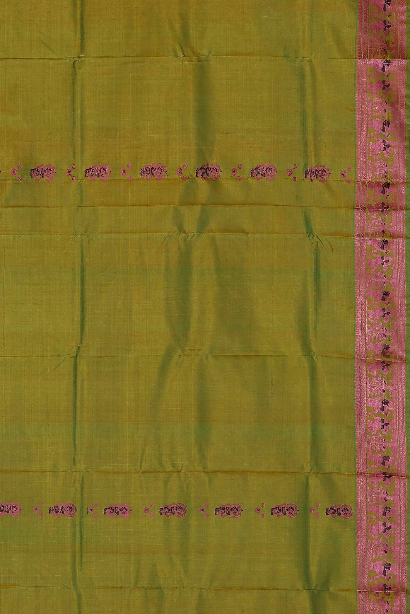 Green Baluchari Silk Saree