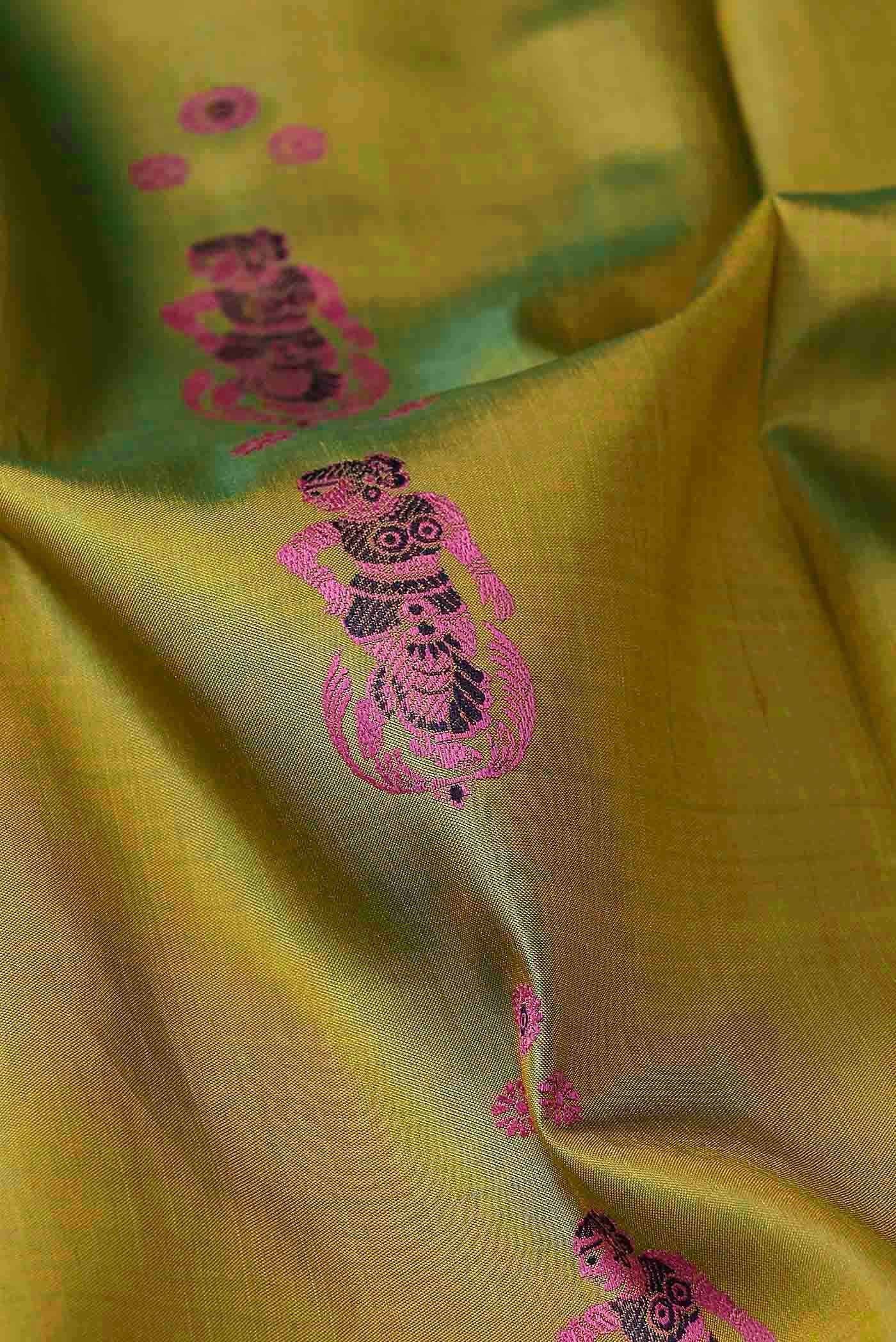 Green Baluchari Silk Saree