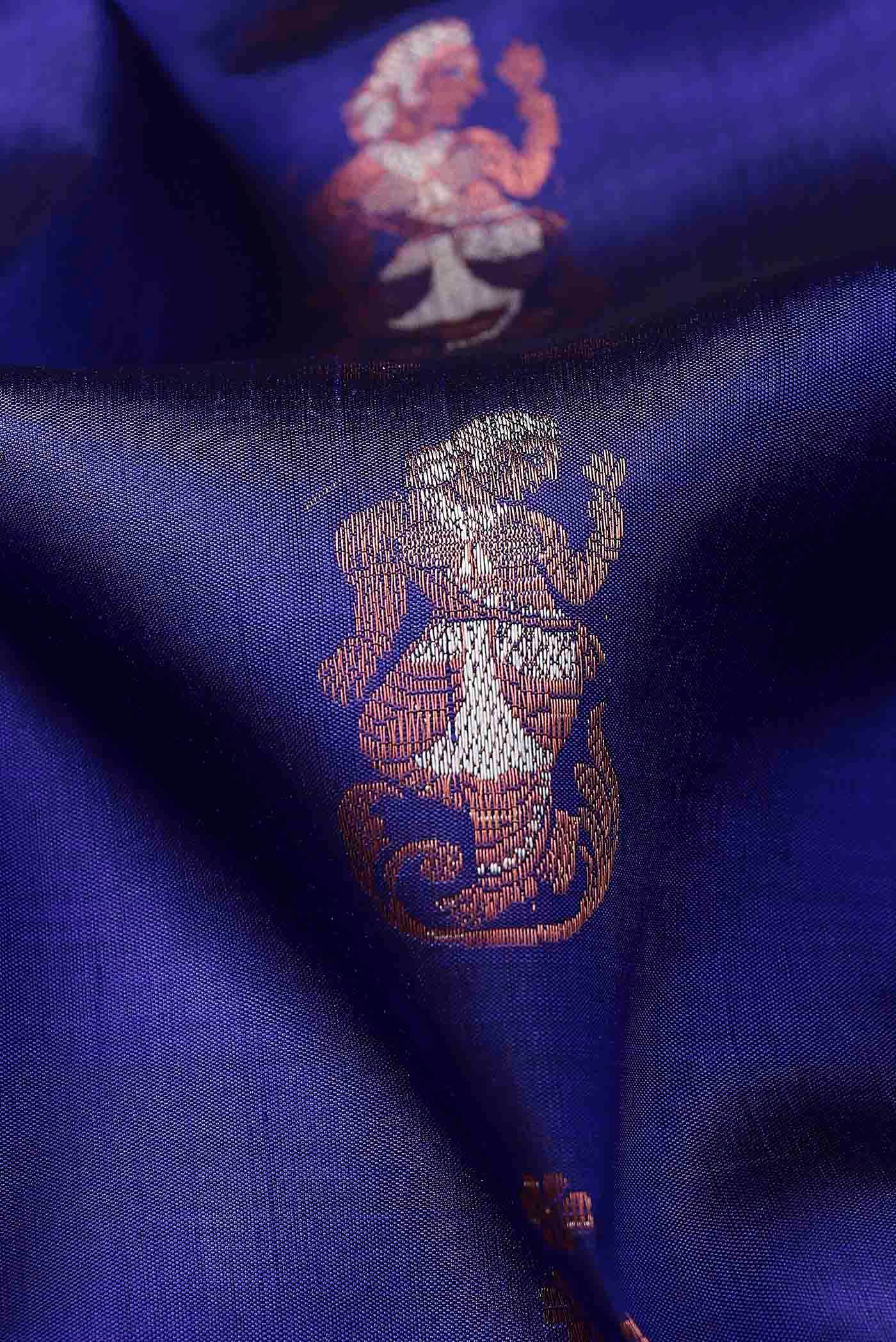 Blue Baluchari Silk Saree