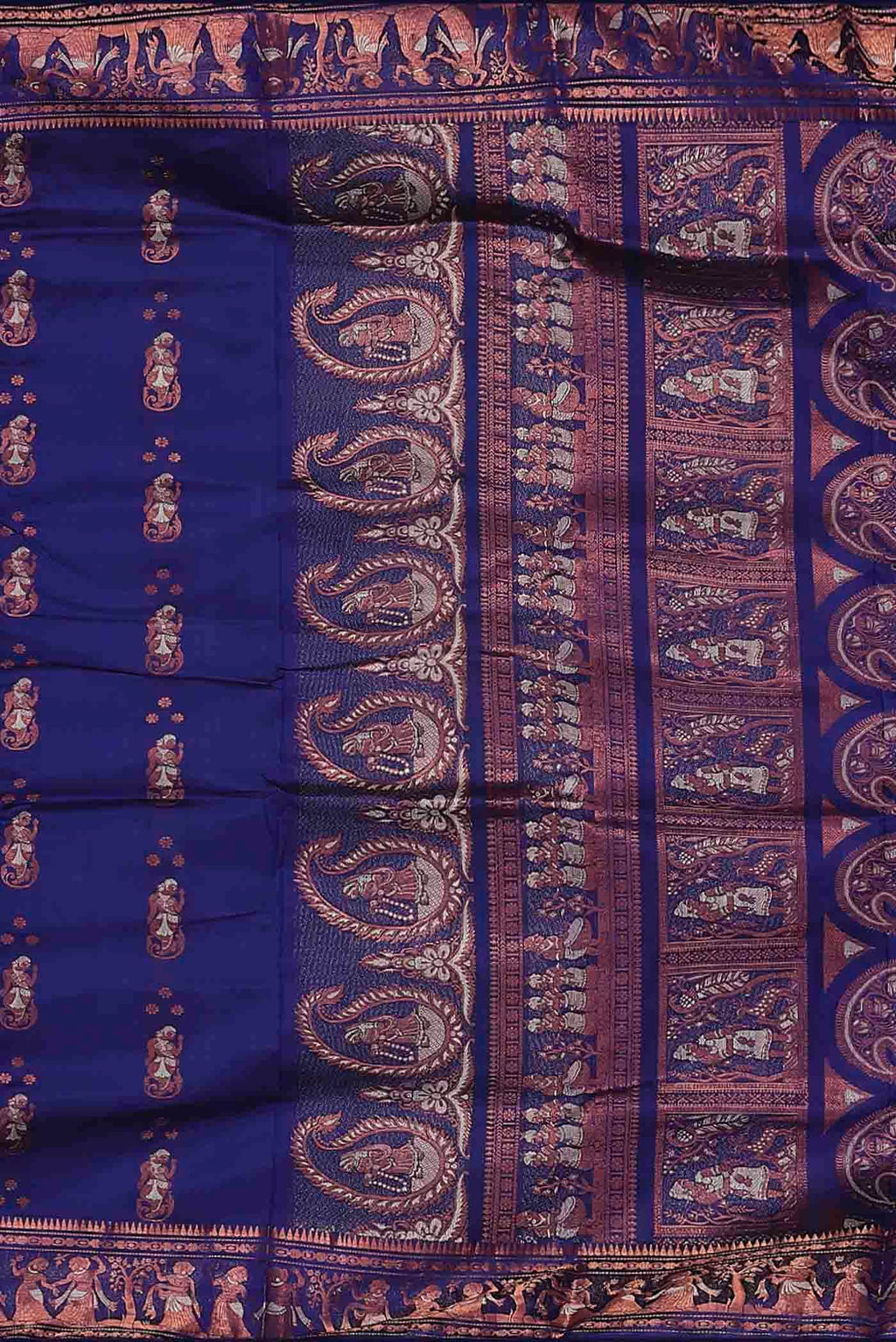 Blue Baluchari Silk Saree