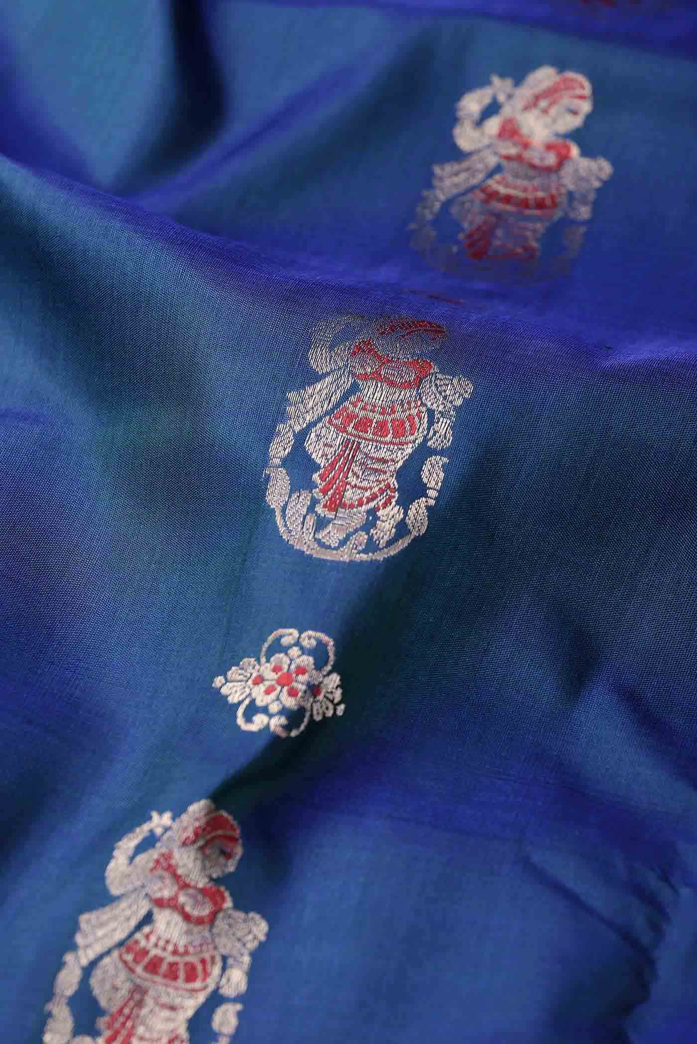 Blue Baluchari Silk Saree