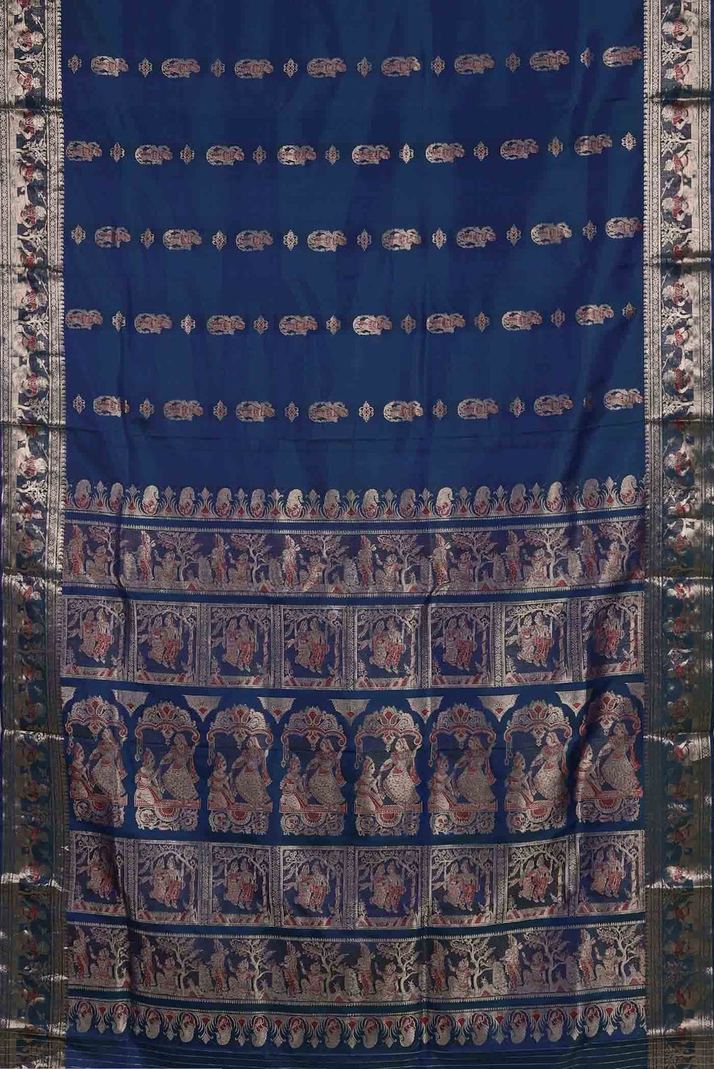 Blue Baluchari Silk Saree