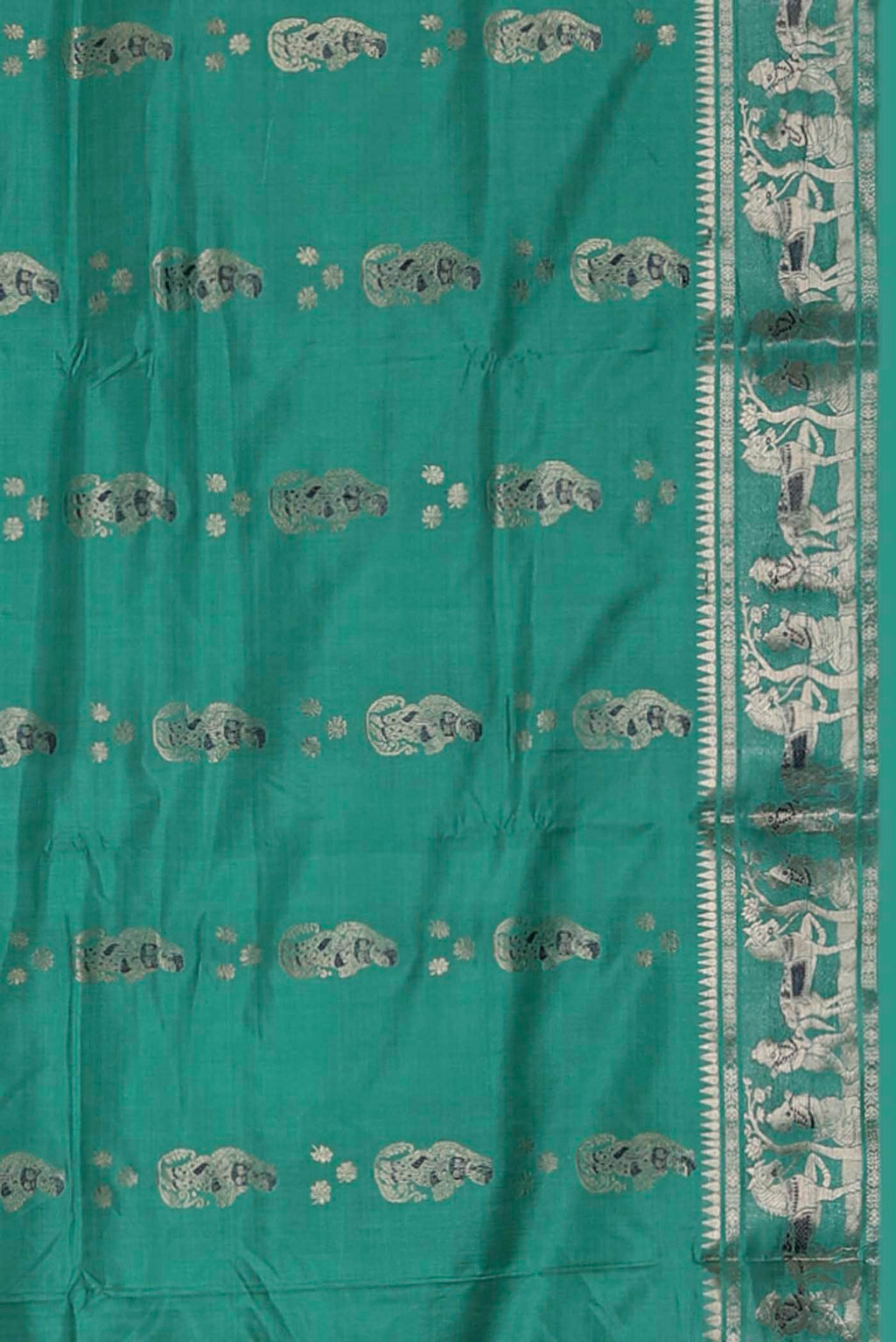 Green Baluchari Silk Saree