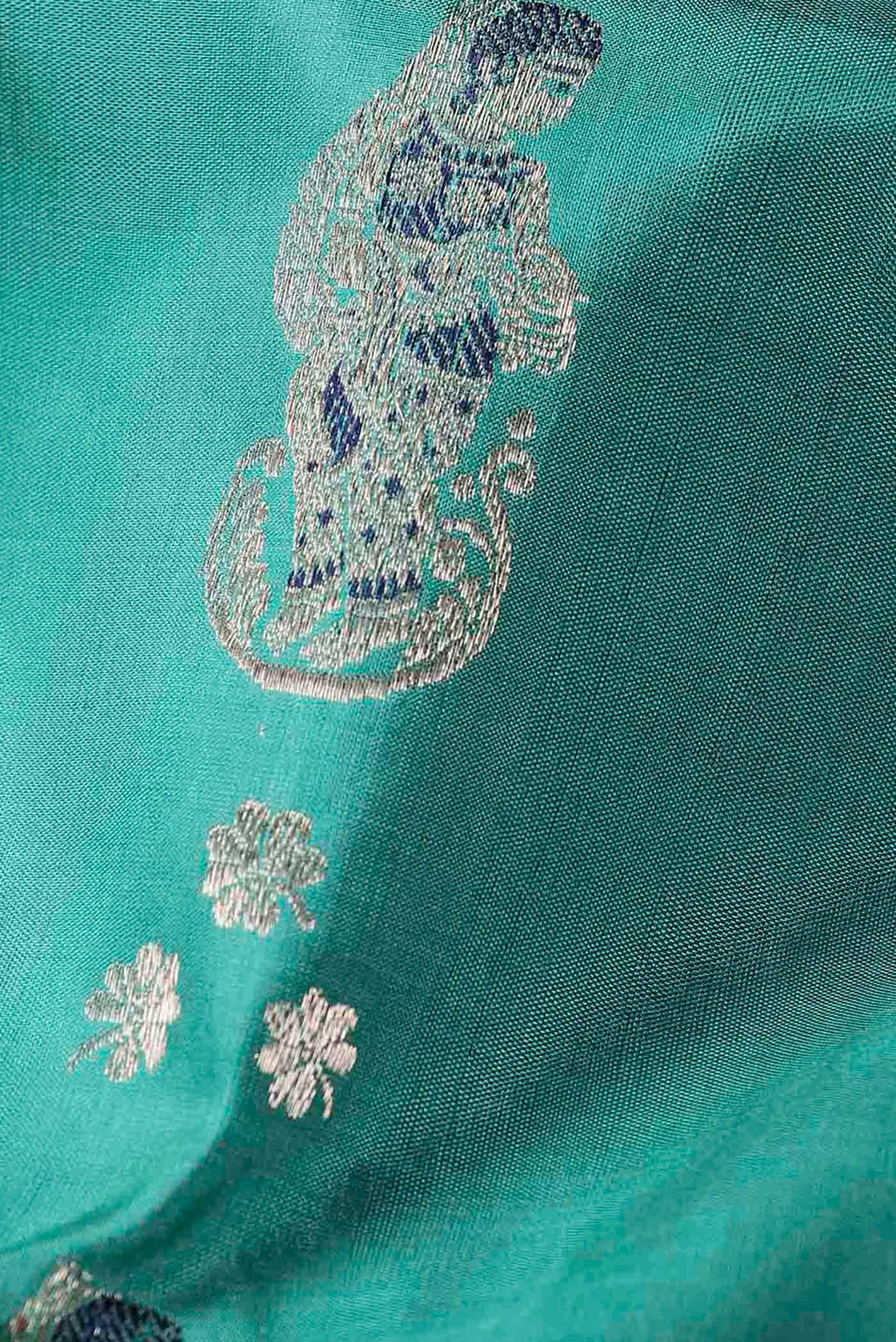 Green Baluchari Silk Saree