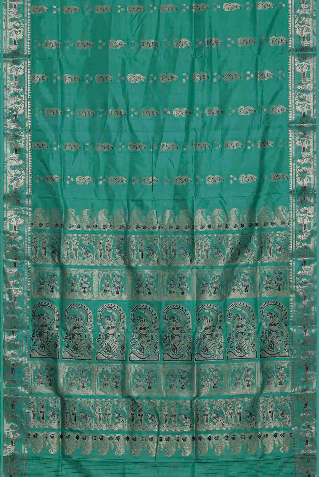 Green Baluchari Silk Saree
