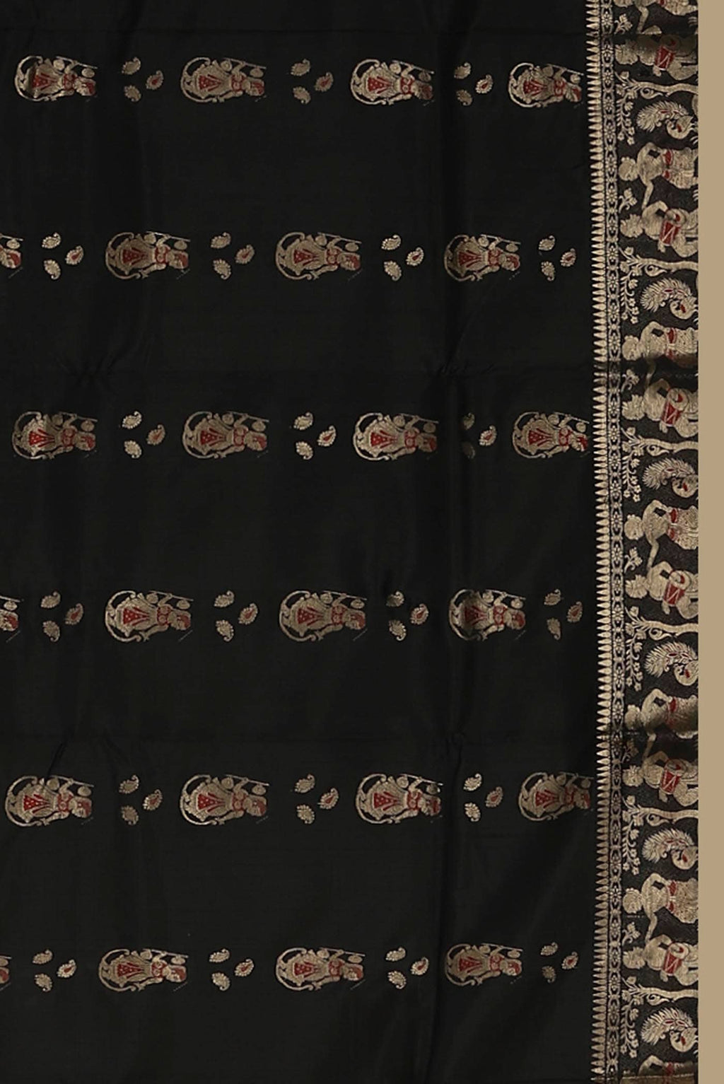 Black Baluchari Silk Saree