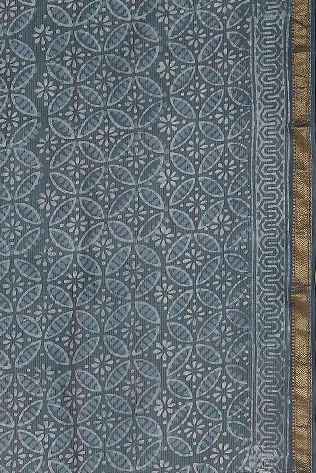 Blue Maheshwari Silk Cotton Saree