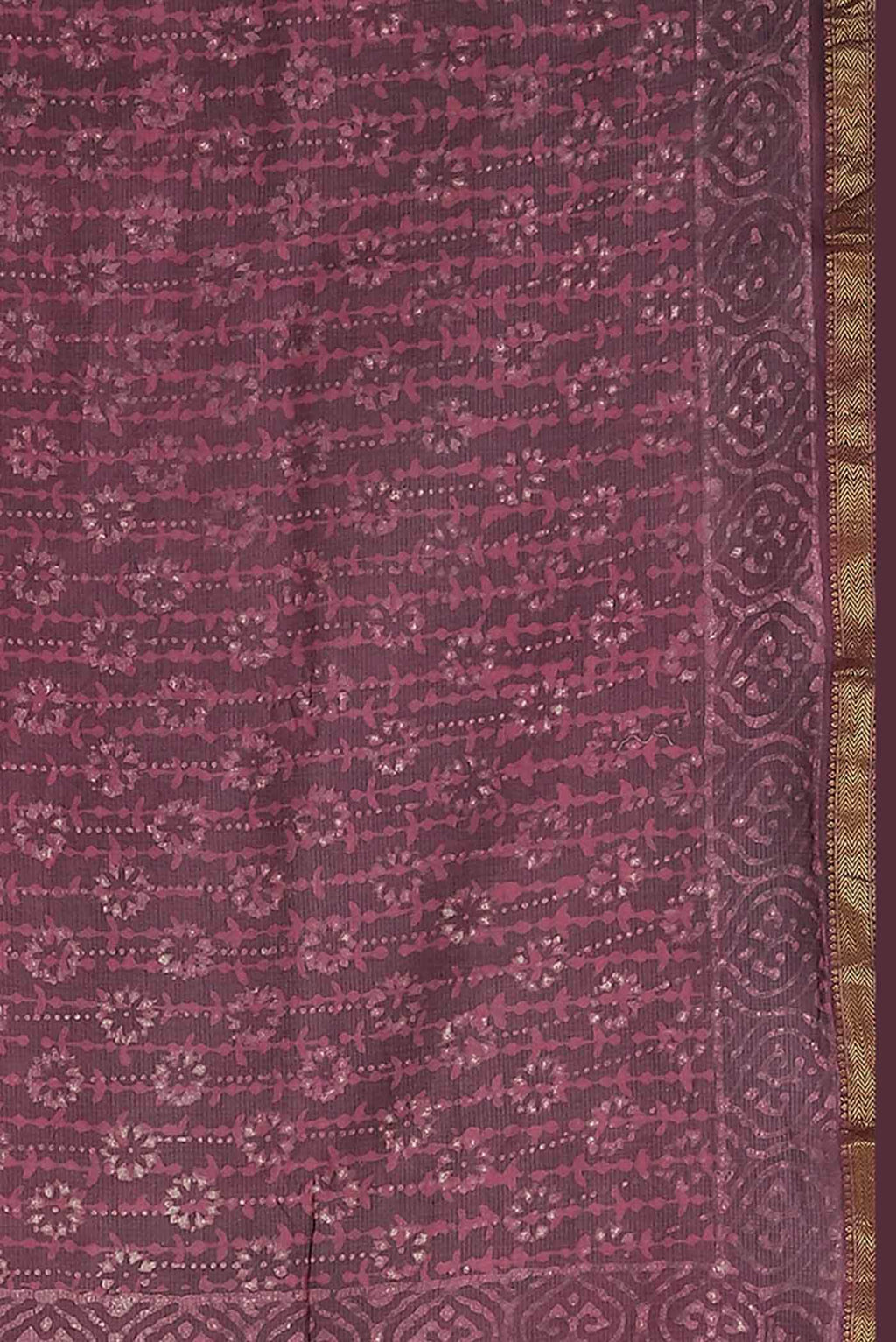 Pink Maheshwari Silk Cotton Saree