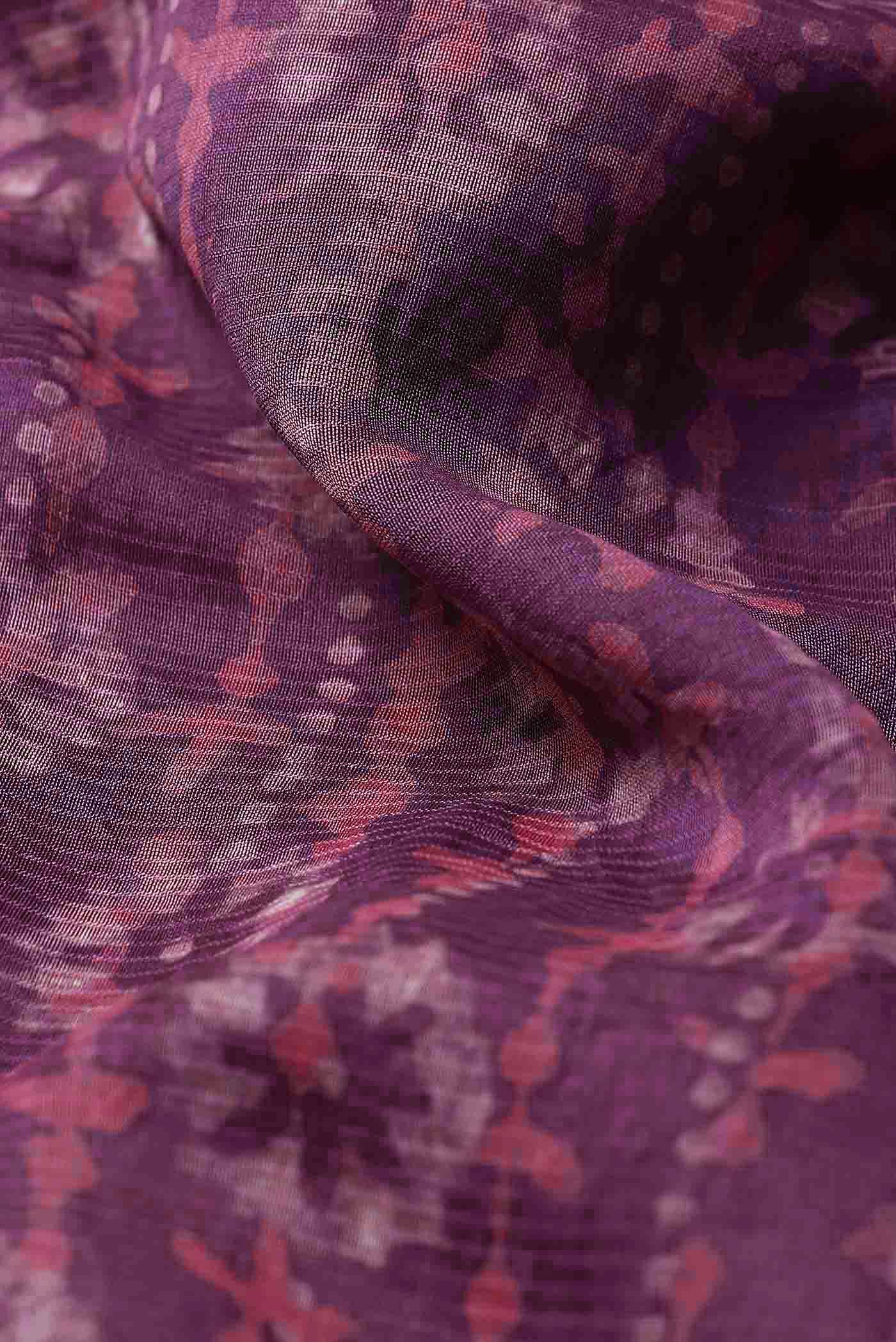 Pink Maheshwari Silk Cotton Saree