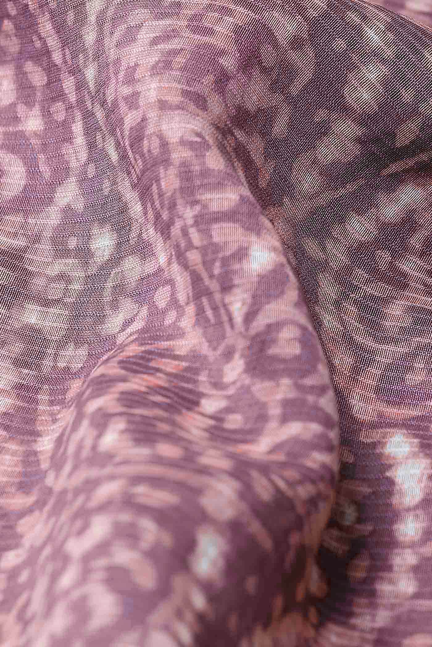 Pink Maheshwari Silk Cotton Saree