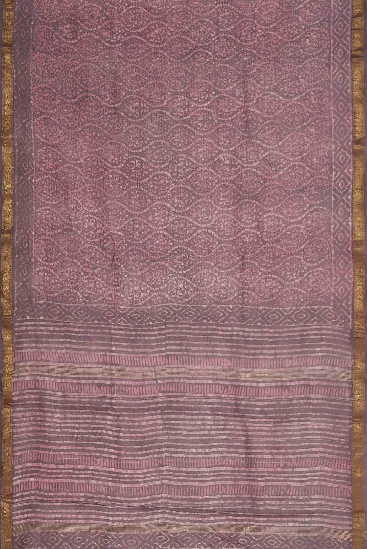 Pink Maheshwari Silk Cotton Saree