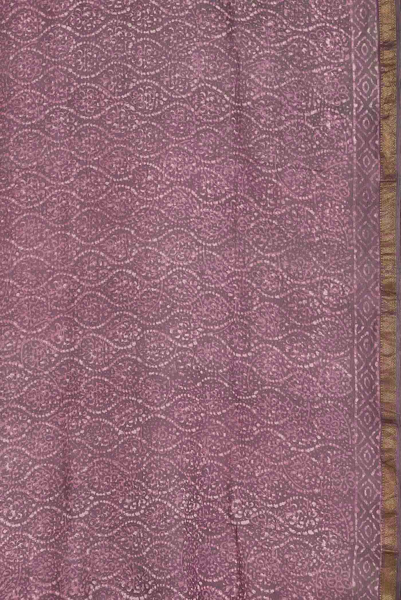 Purple Maheshwari Silk Cotton Saree