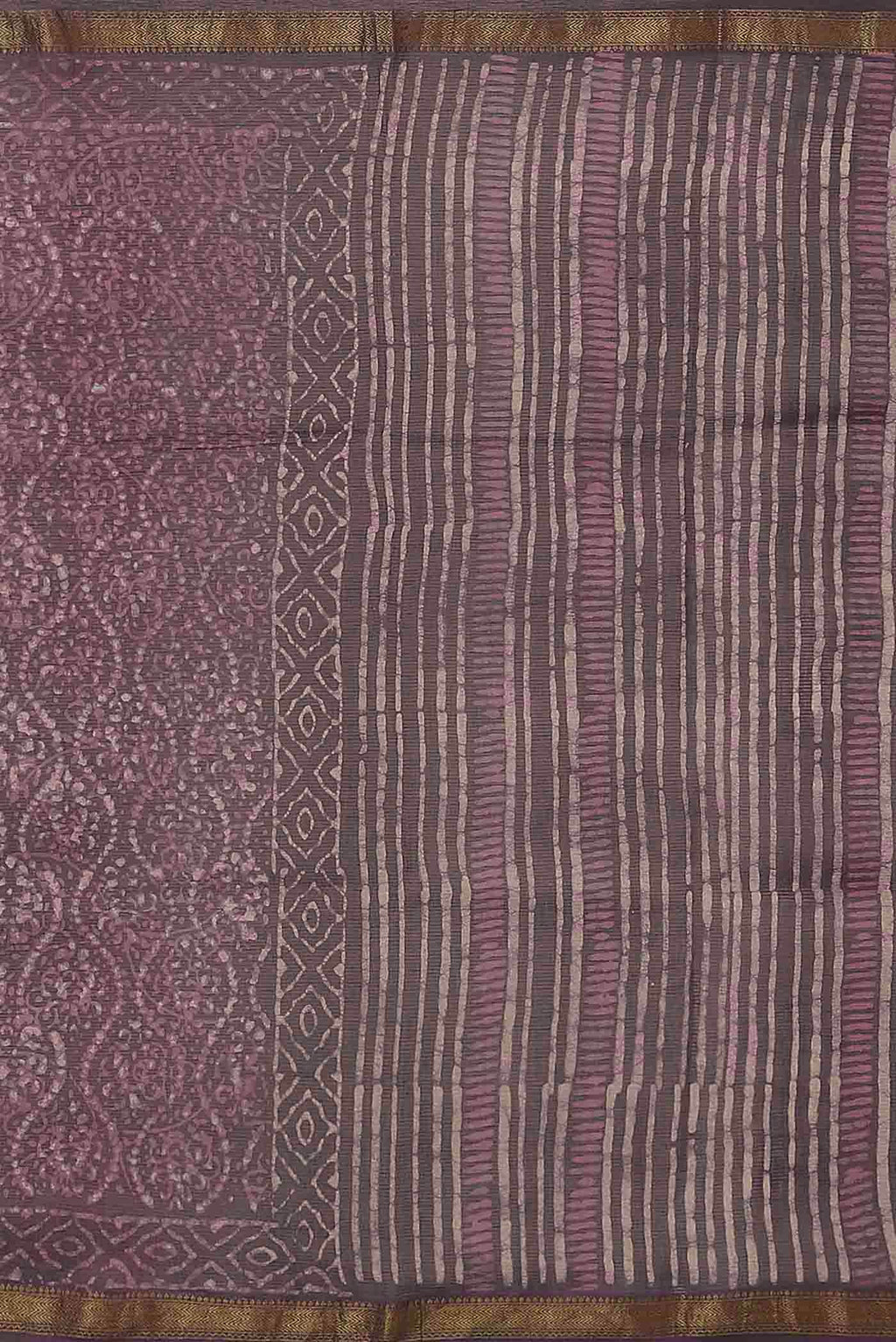 Purple Maheshwari Silk Cotton Saree