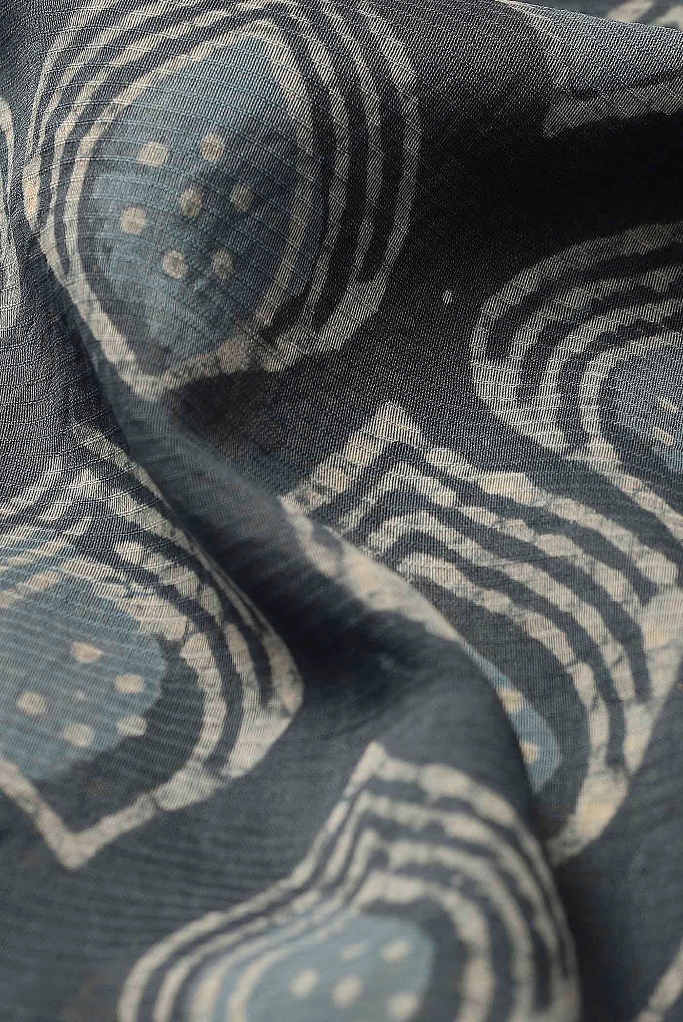 Blue Maheshwari Silk Cotton Saree