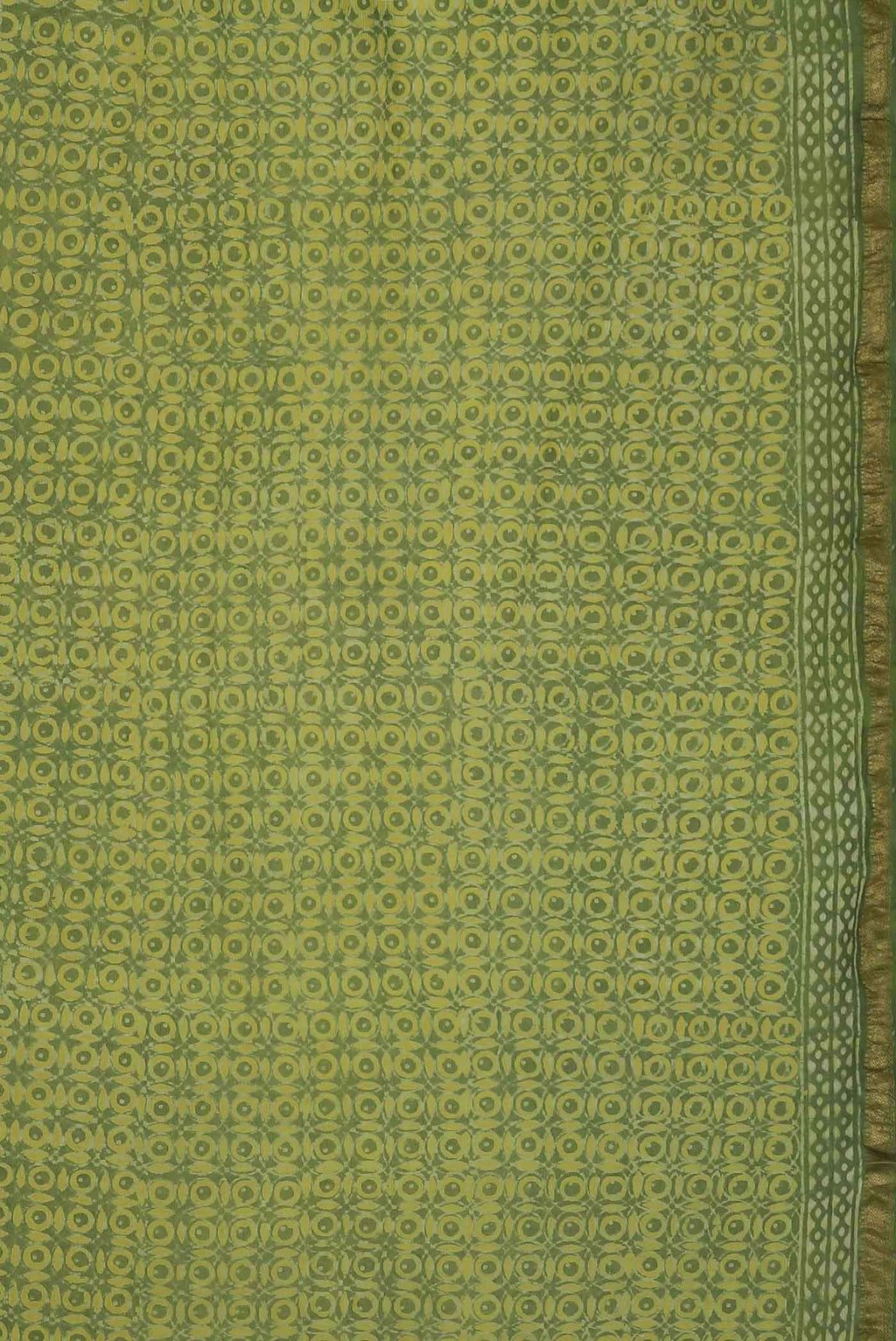 Green Maheshwari Silk Cotton Saree