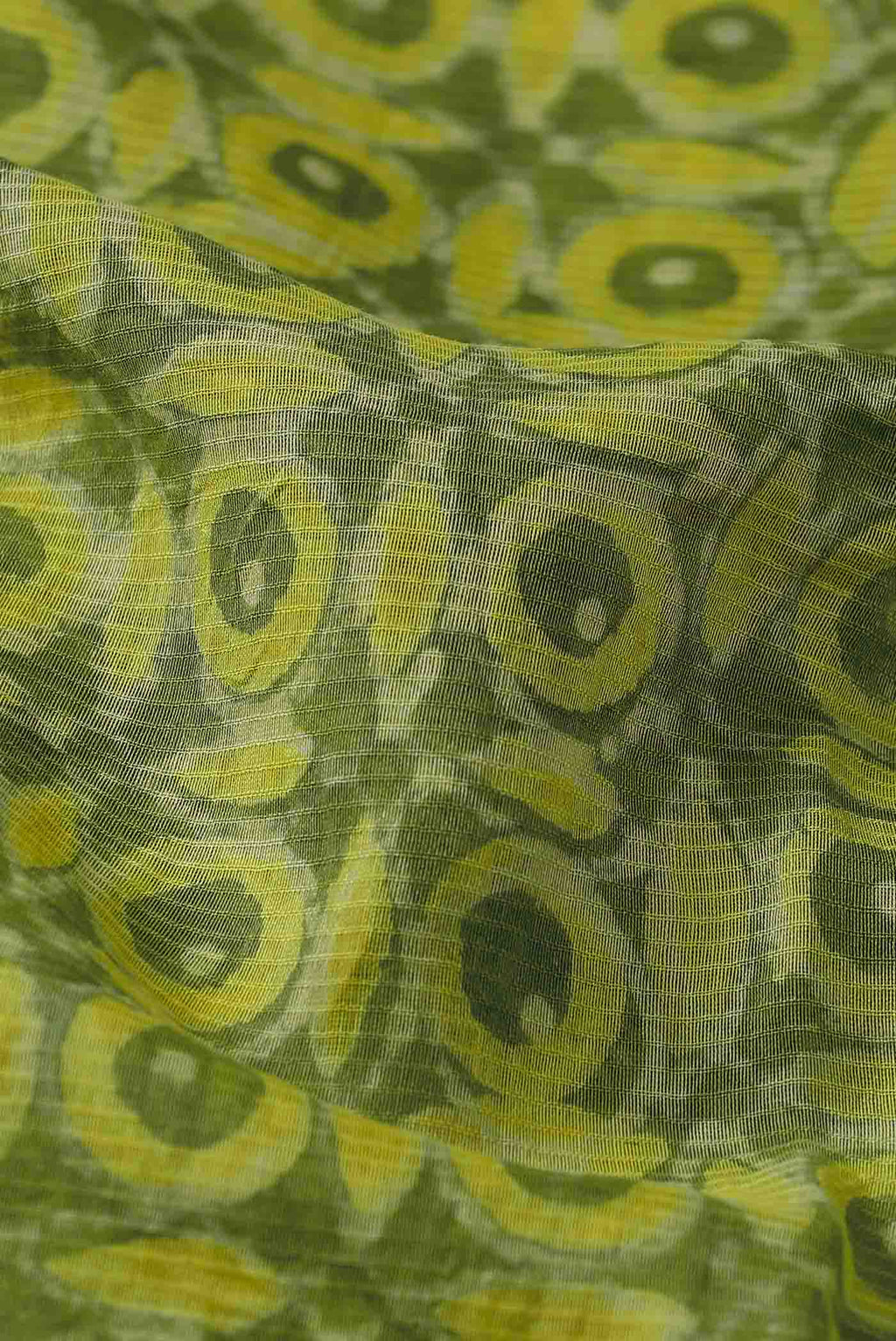 Green Maheshwari Silk Cotton Saree