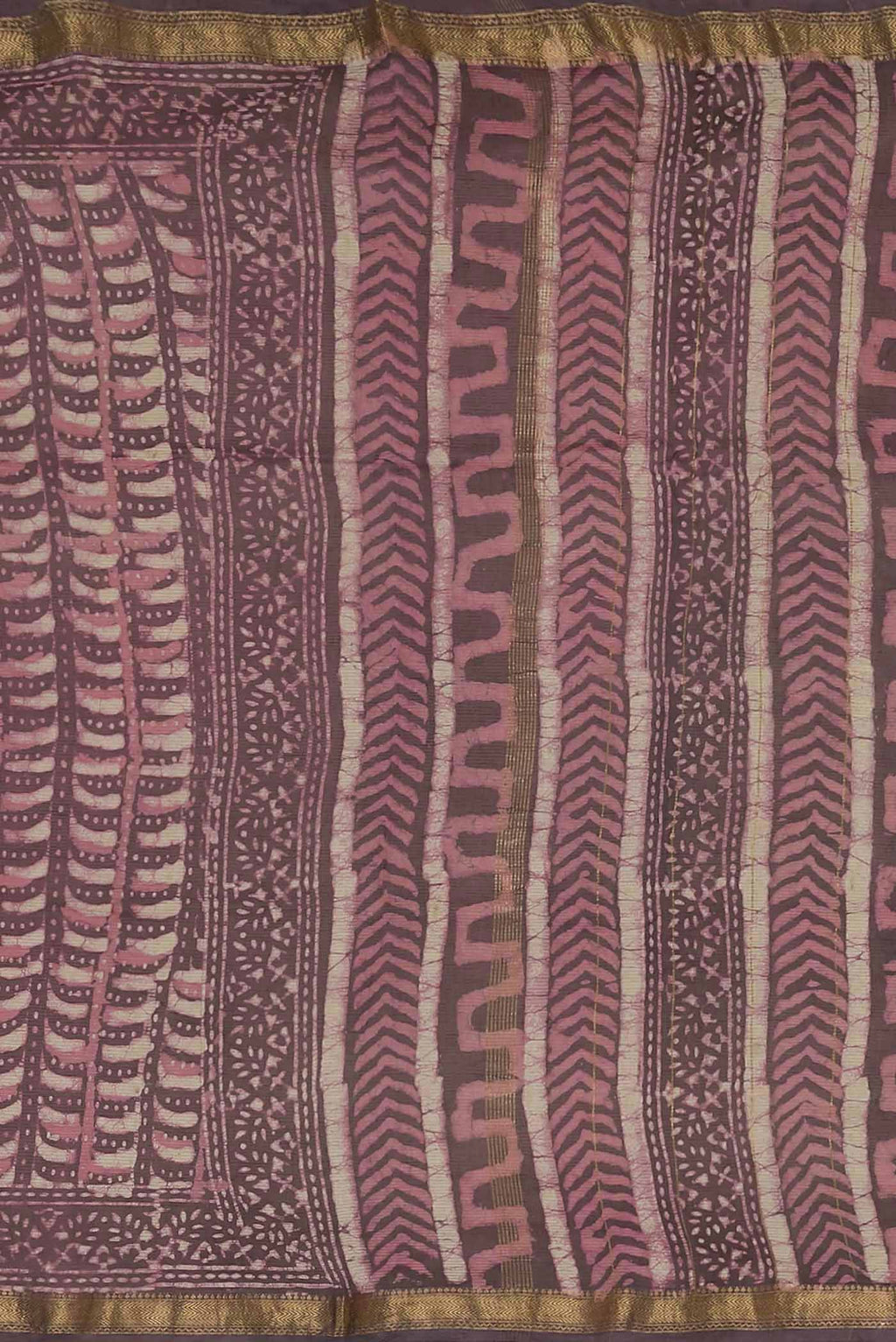 Mauve Maheshwari Silk Cotton Saree