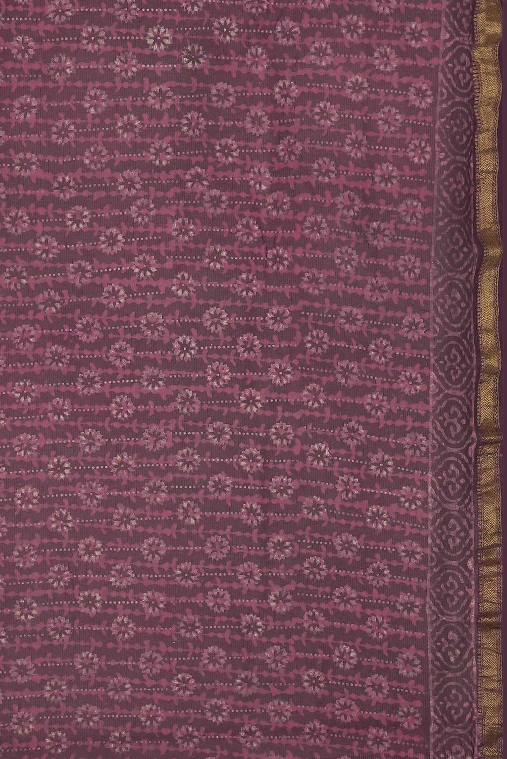 Mauve Maheshwari Silk Cotton Saree