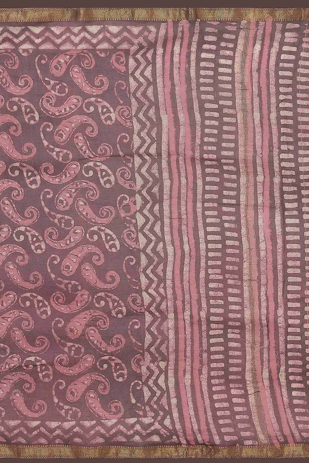 Pink Maheshwari Silk Cotton Saree
