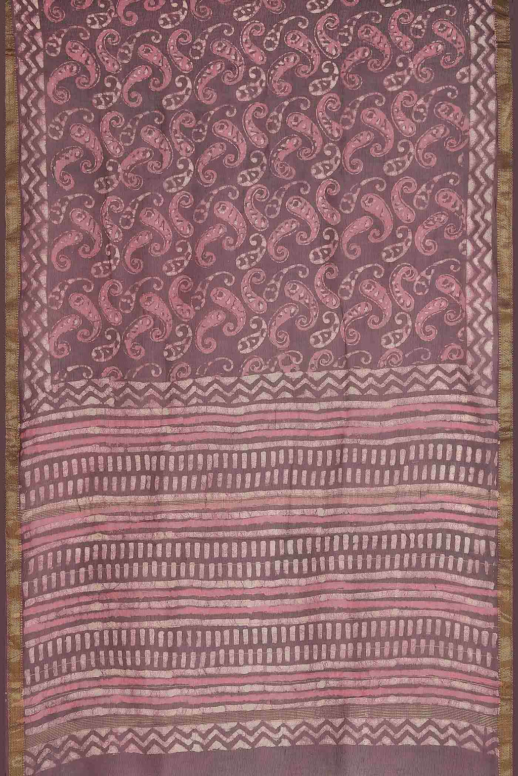 Pink Maheshwari Silk Cotton Saree