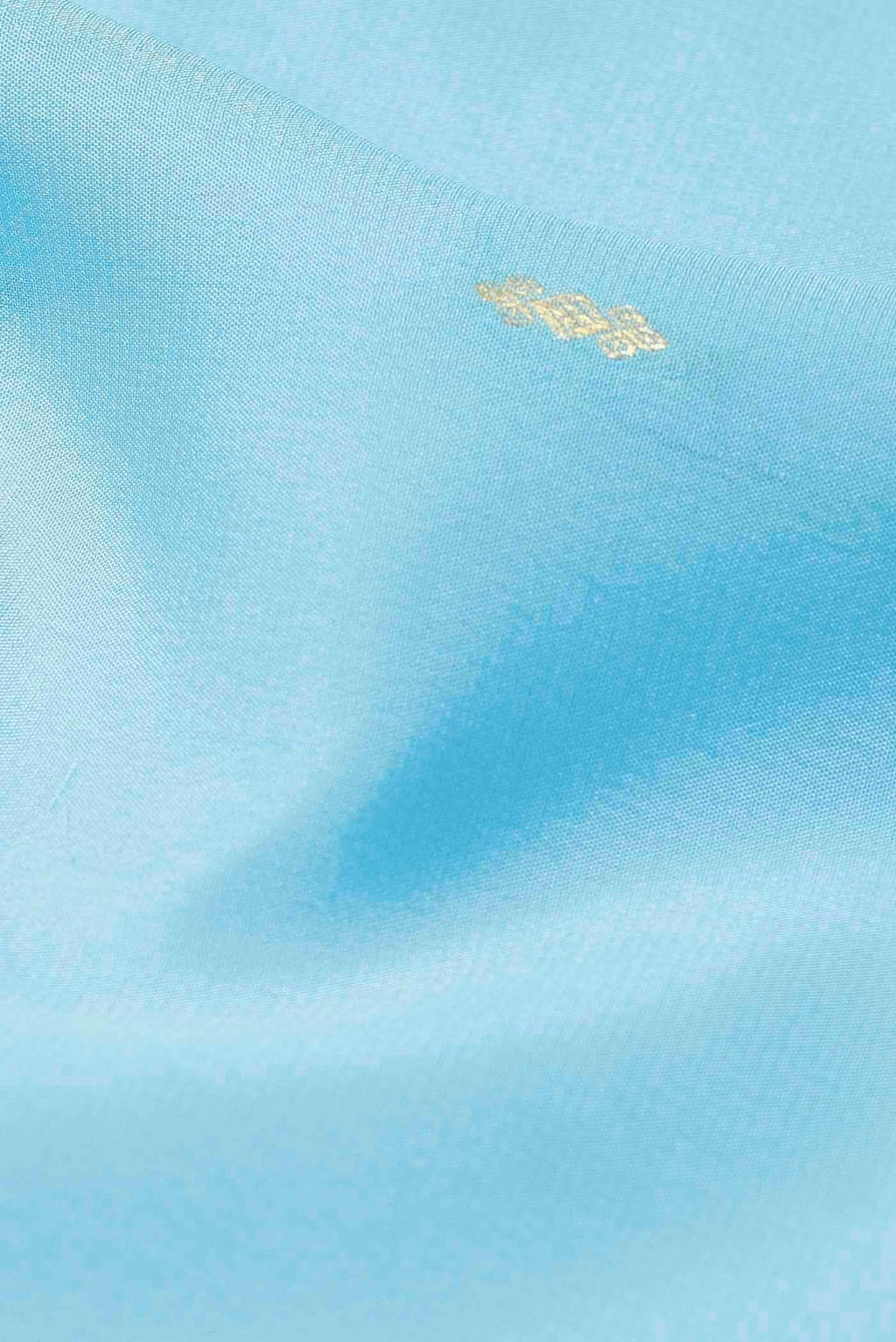Sky Blue Mysore Crepe Saree
