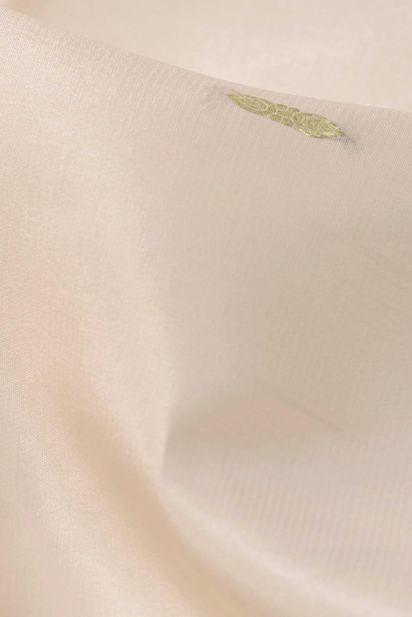 Cream Mysore Crepe Saree