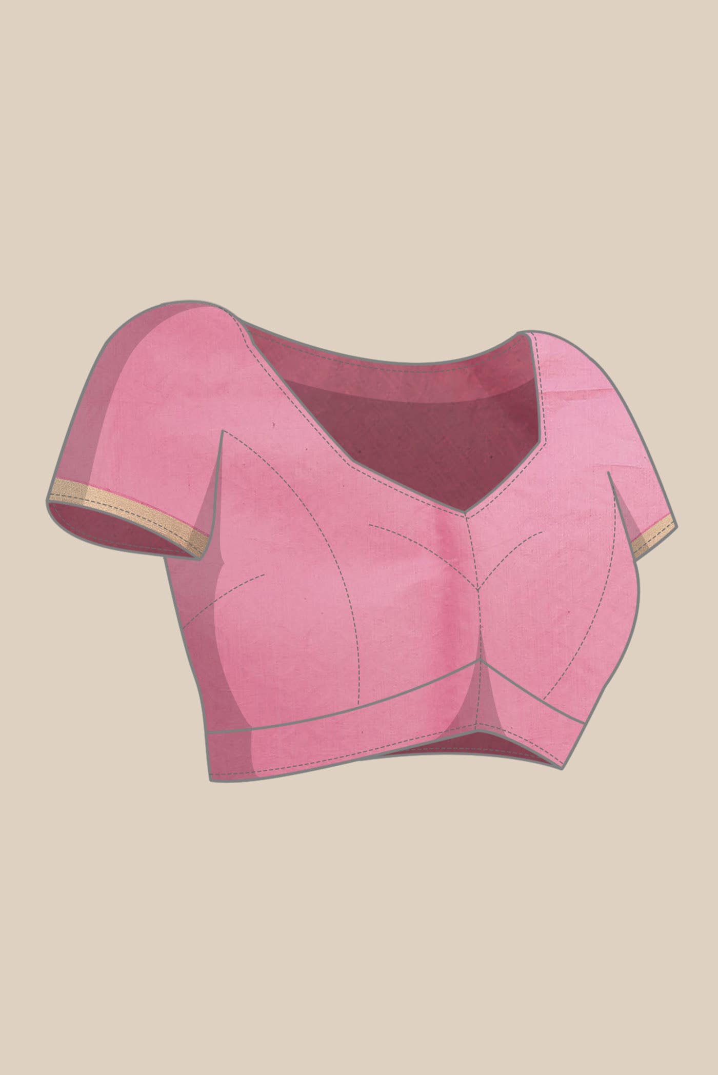 Pink Chanderi Silk Cotton Saree