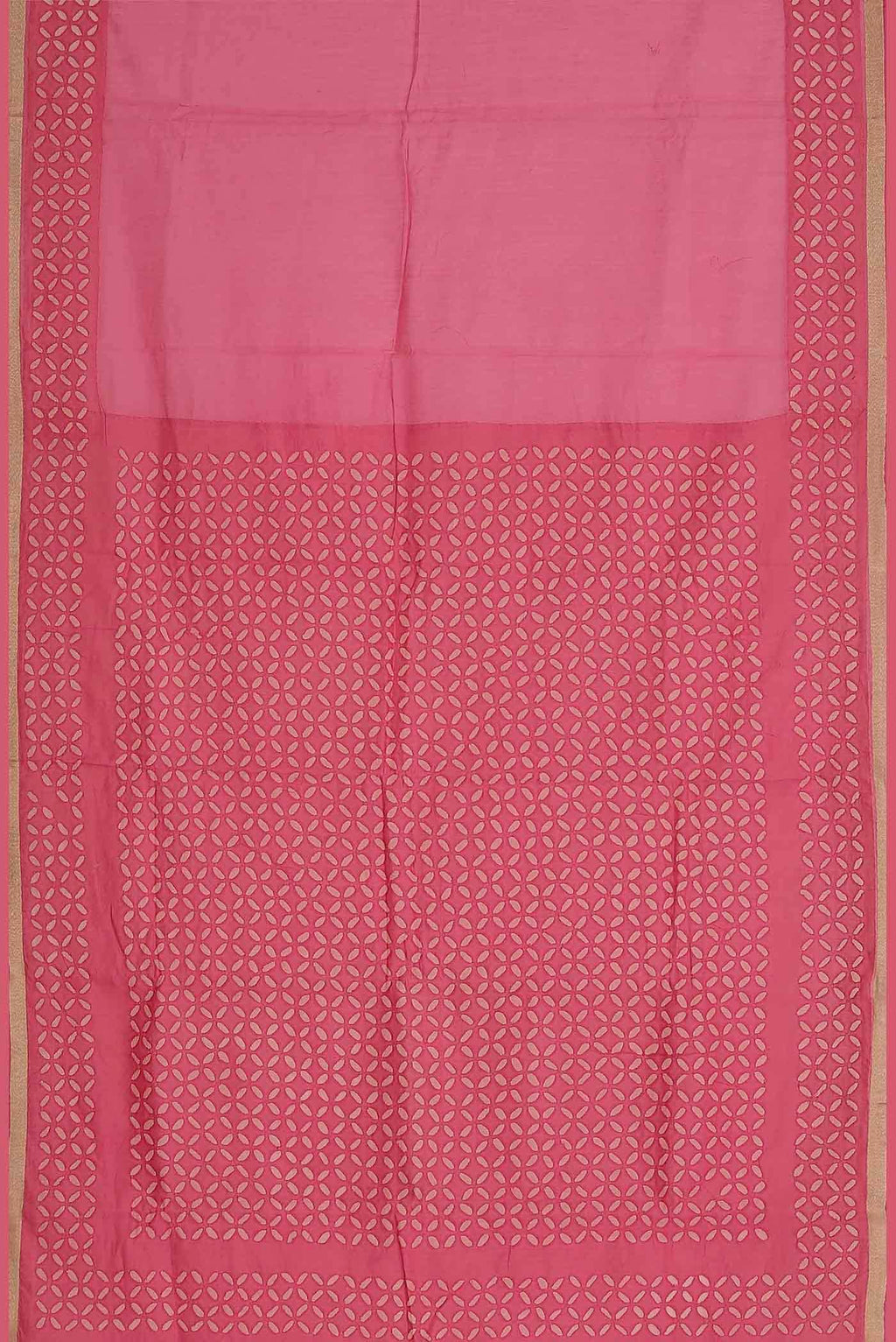 Pink Chanderi Silk Cotton Saree