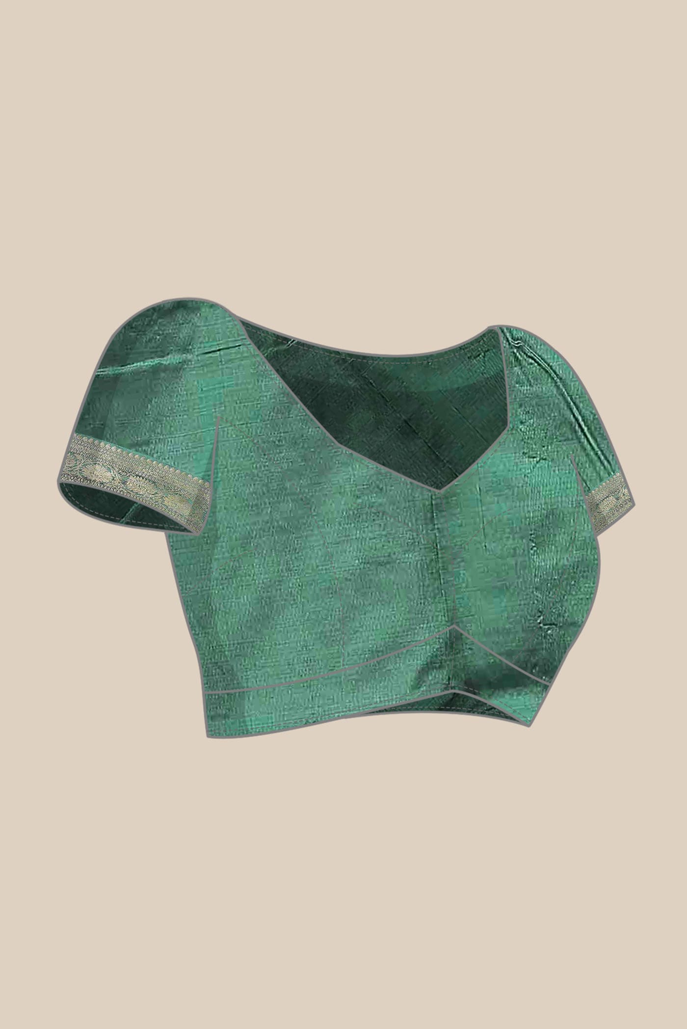 Green Banarasi Katan Silk Saree