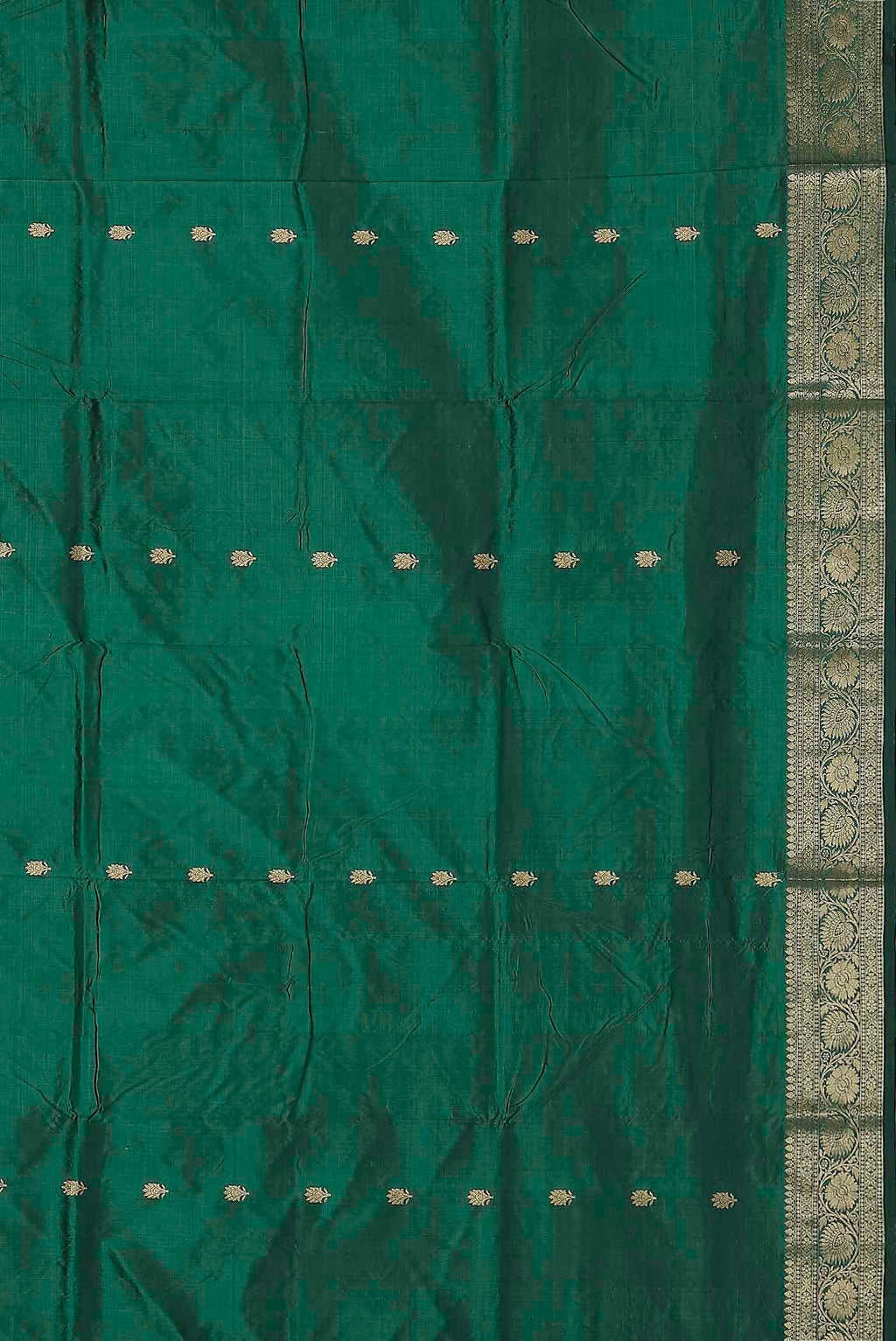 Green Banarasi Katan Silk Saree