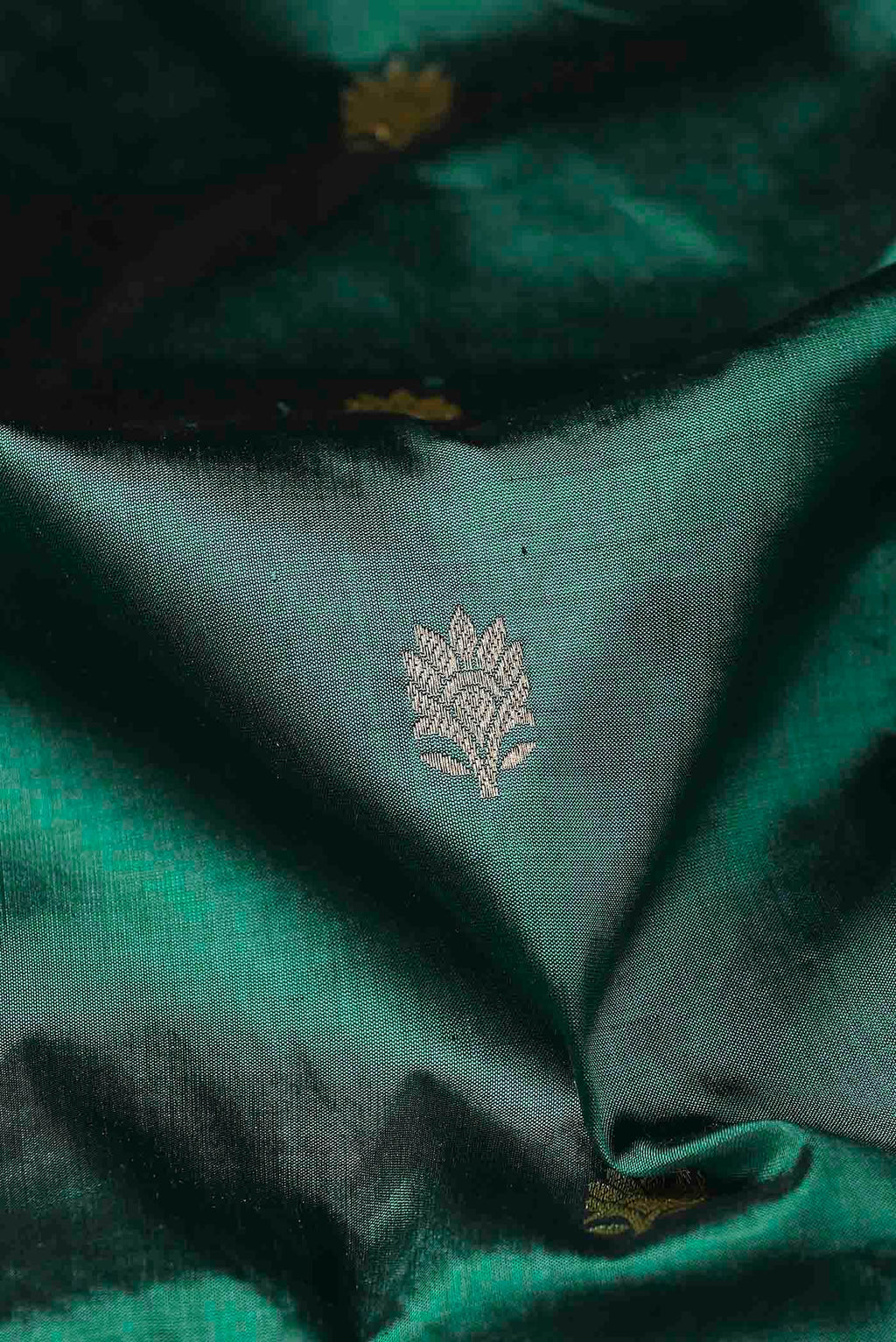 Green Banarasi Katan Silk Saree