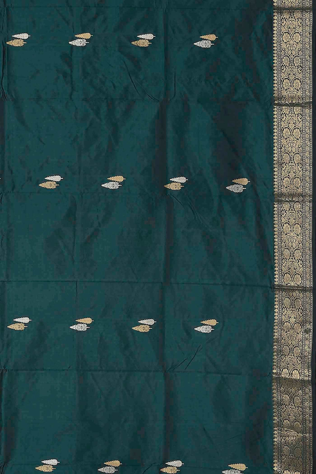 Blue Banarasi Katan Silk Saree