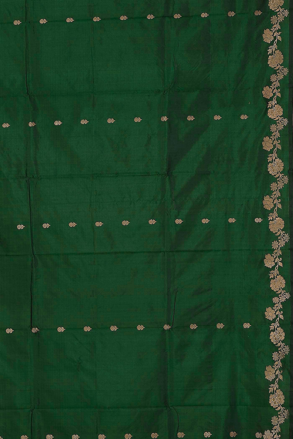 Green Banarasi Katan Silk Saree