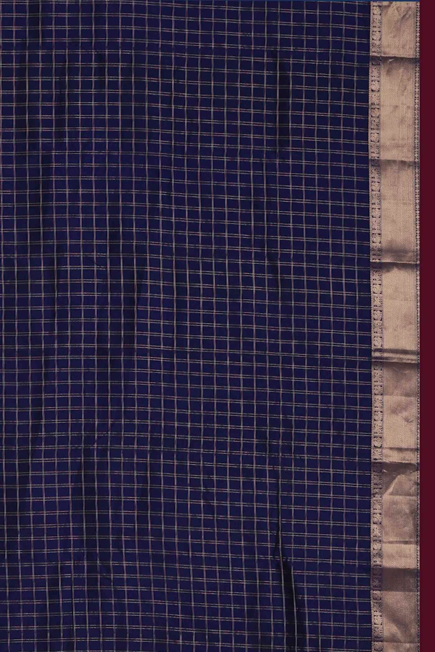 Blue Kanchipuram Silk Saree