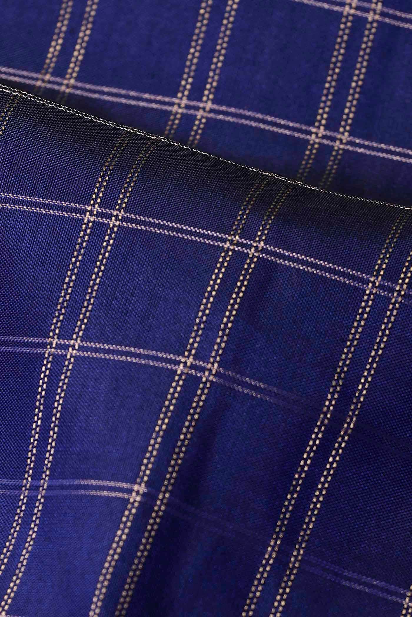 Blue Kanchipuram Silk Saree